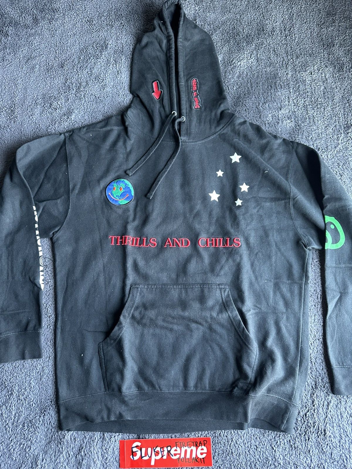 Travis Scott Travis Scott Astroworld World Peace Hoodie in black Size US XL / EU 56 / 4 - 2 Thumbnail