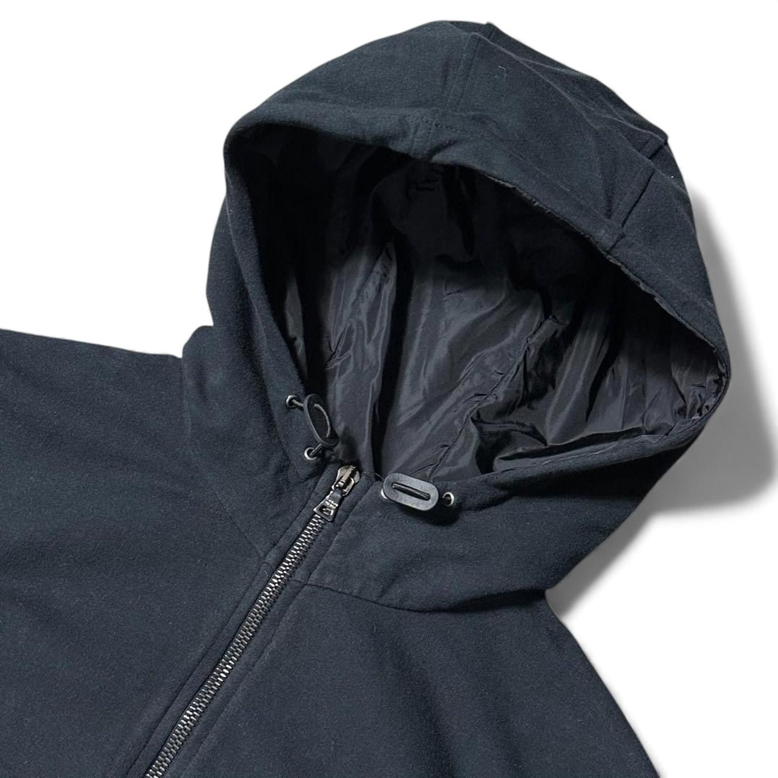 Prada Prada - M Black Hooded Zip-up Sweatshirt Size US M / EU 48-50 / 2 - 3 Thumbnail