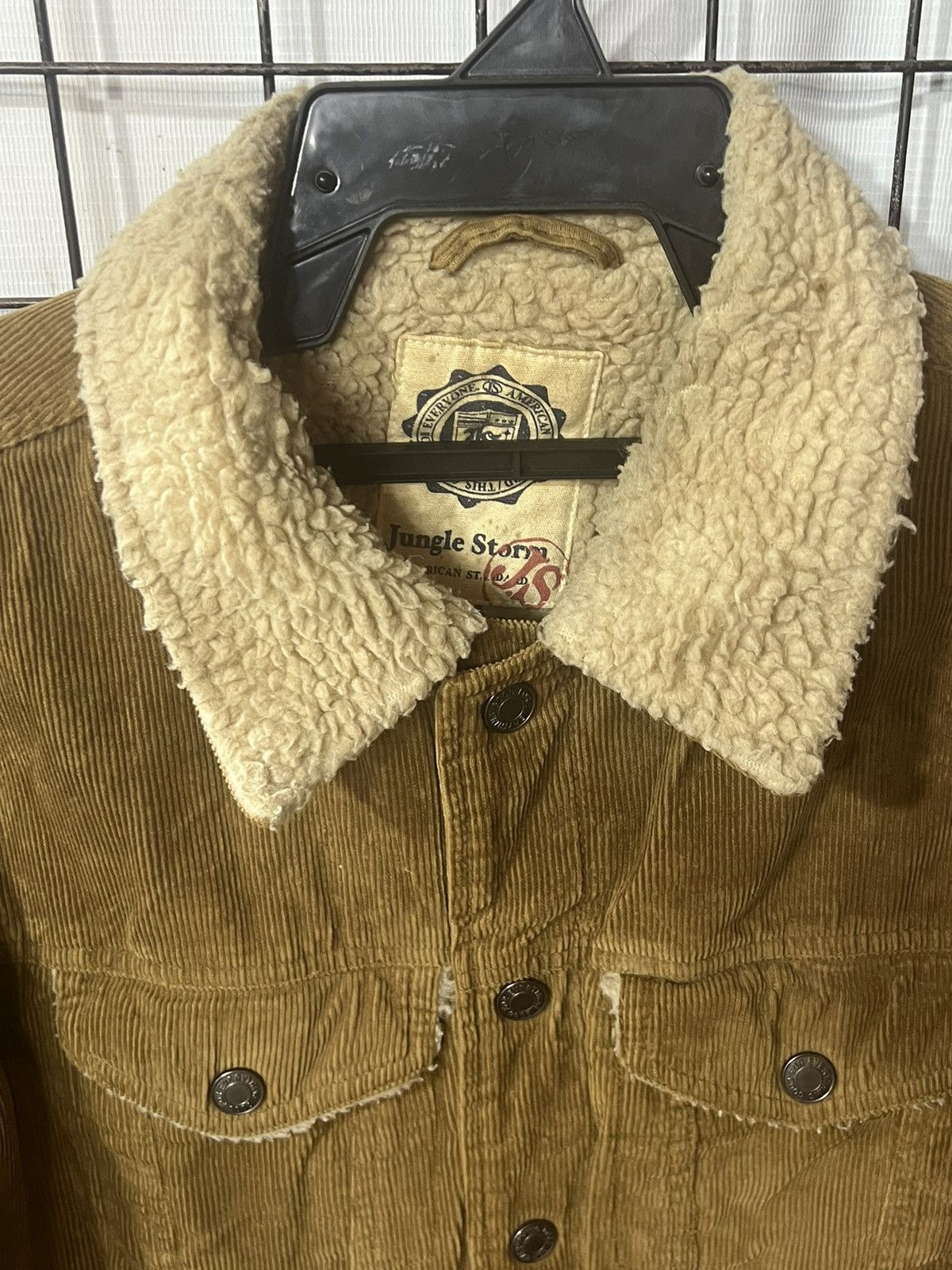 Vintage JUNGLE STORM TRUCKER CUDUROY BROWN BUTTON UP Size US M / EU 48-50 / 2 - 2 Thumbnail
