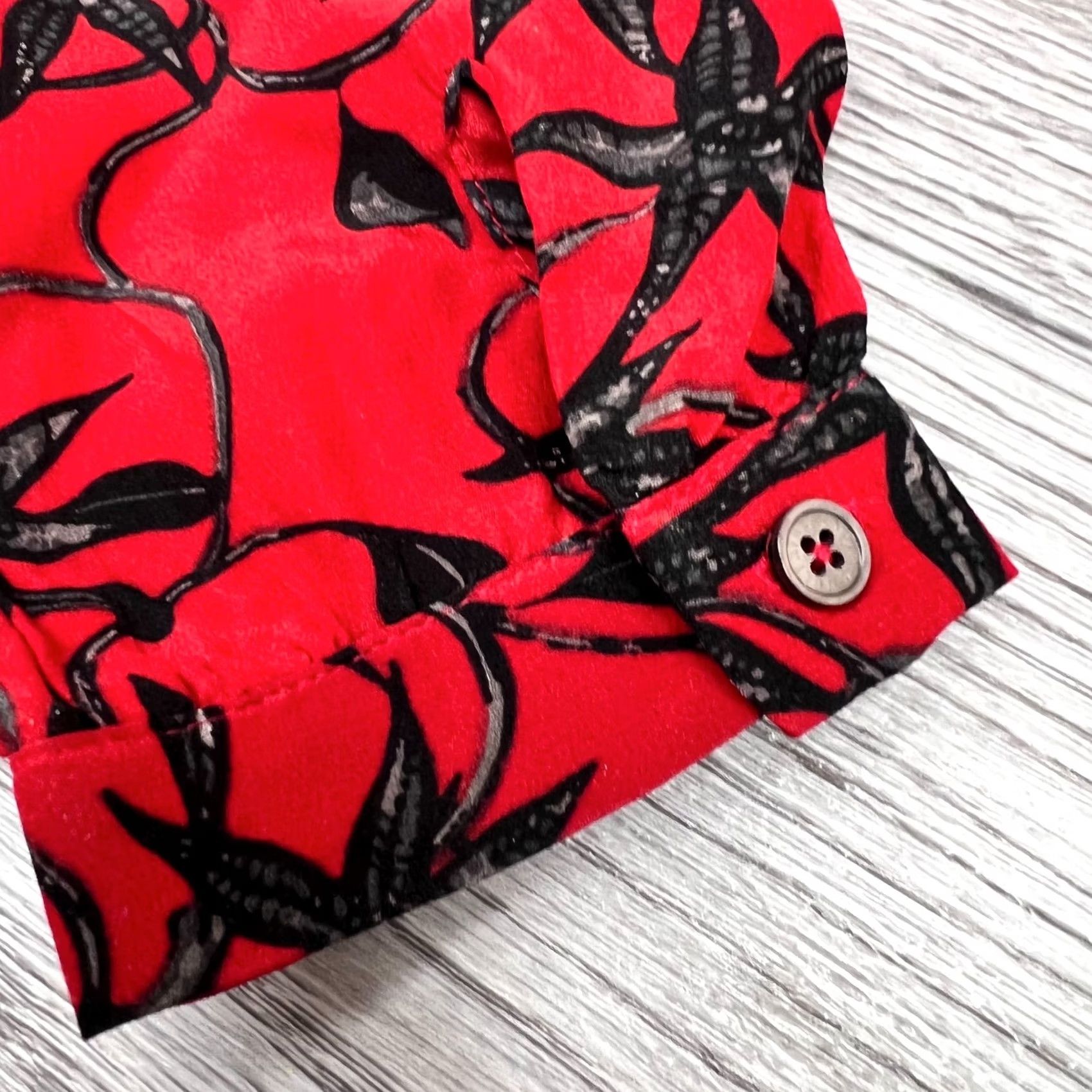 Zadig & Voltaire Zadig & Voltaire Remus Silk Floral Print Red Black Dress M Women Long Sleeve Mini Short Vintage: No Size M / US 6-8 / IT 42-44 - 8 Thumbnail