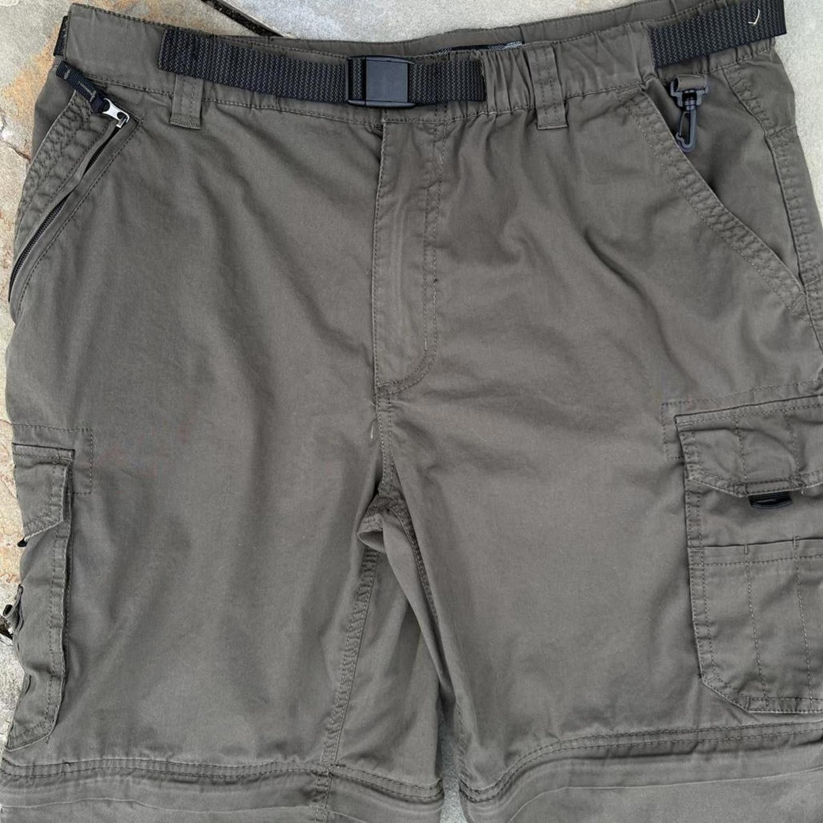 Other Dark Olive Green Gorpcore Convertible Utility Cargo Pants Size US 36 / EU 52 - 2 Thumbnail