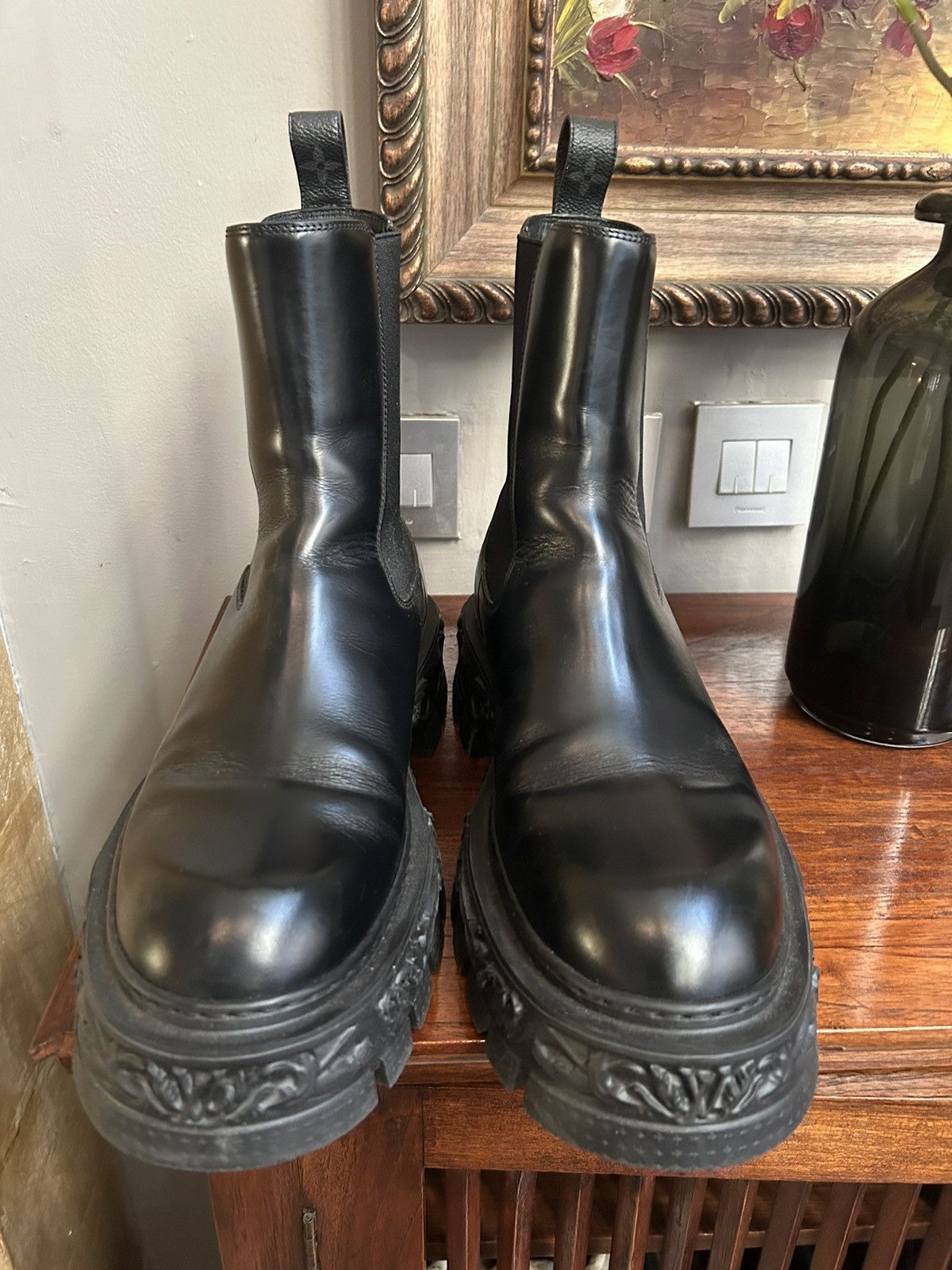 Louis Vuitton Louis Vuitton Baroque Chelsea Boots | Grailed