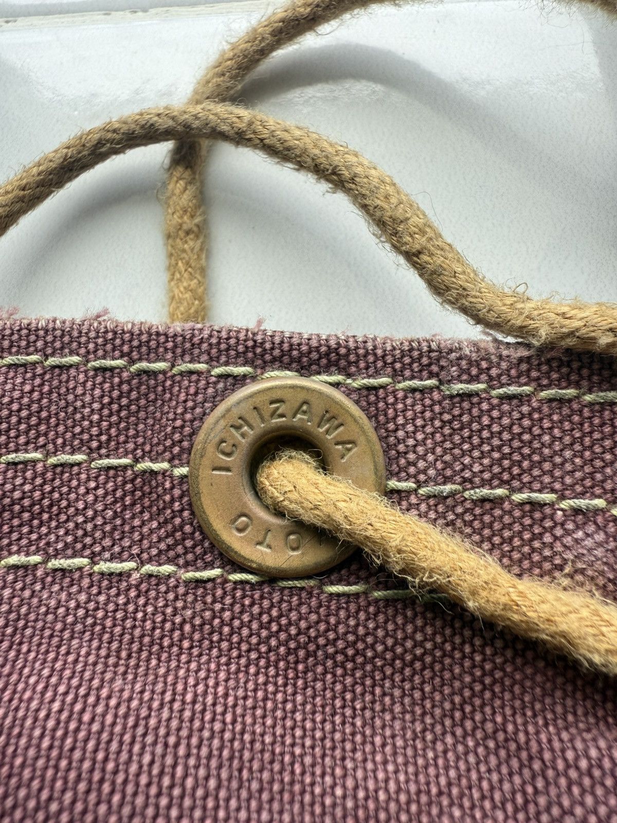 Japanese Brand VTG Japanese Craftmanship Ichizawa Kyoto Red Crimson Totebag Size ONE SIZE - 5 Thumbnail