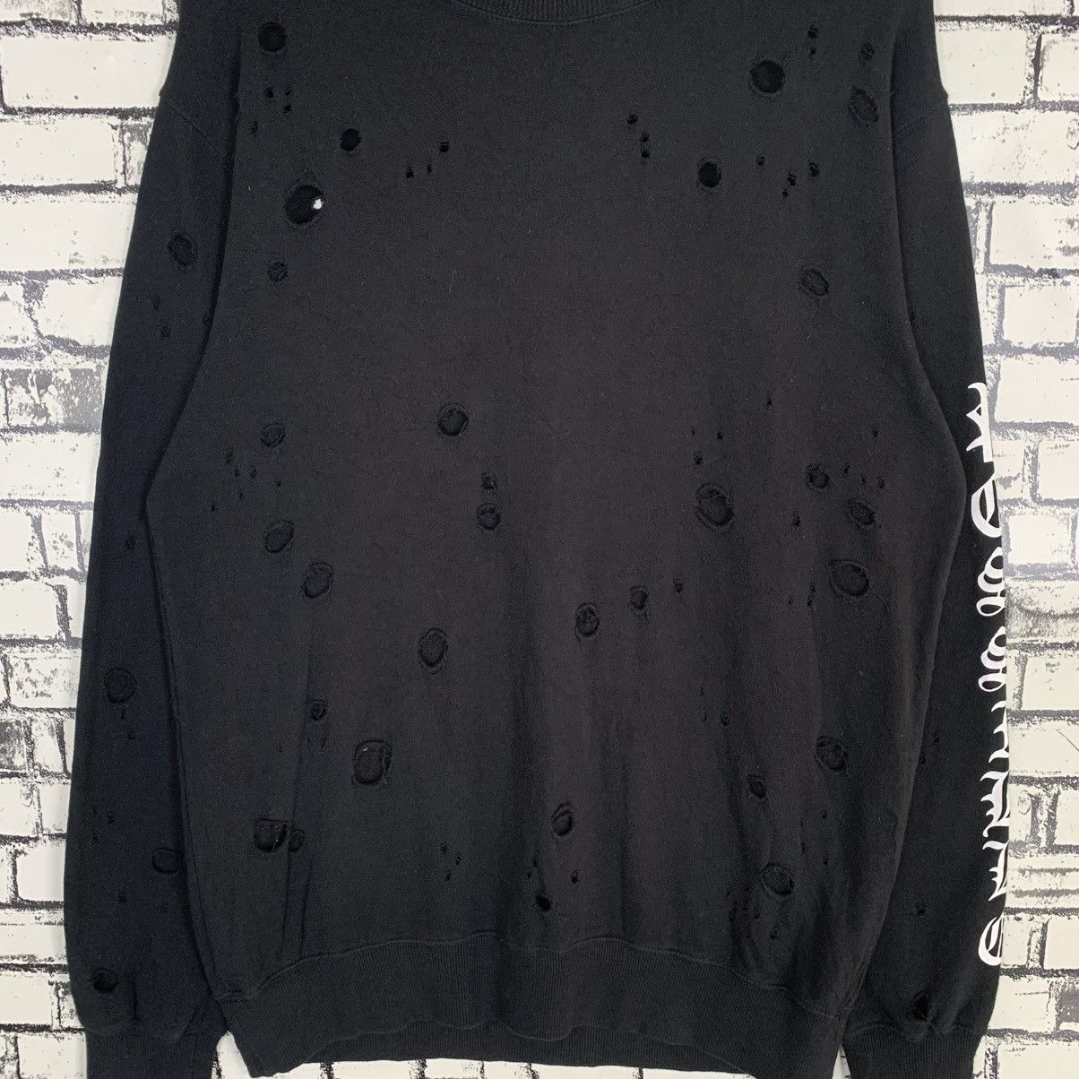 Designer × Japanese Brand Vintage Ragout Distressed Sweatshirt Size M / US 6-8 / IT 42-44 - 4 Thumbnail