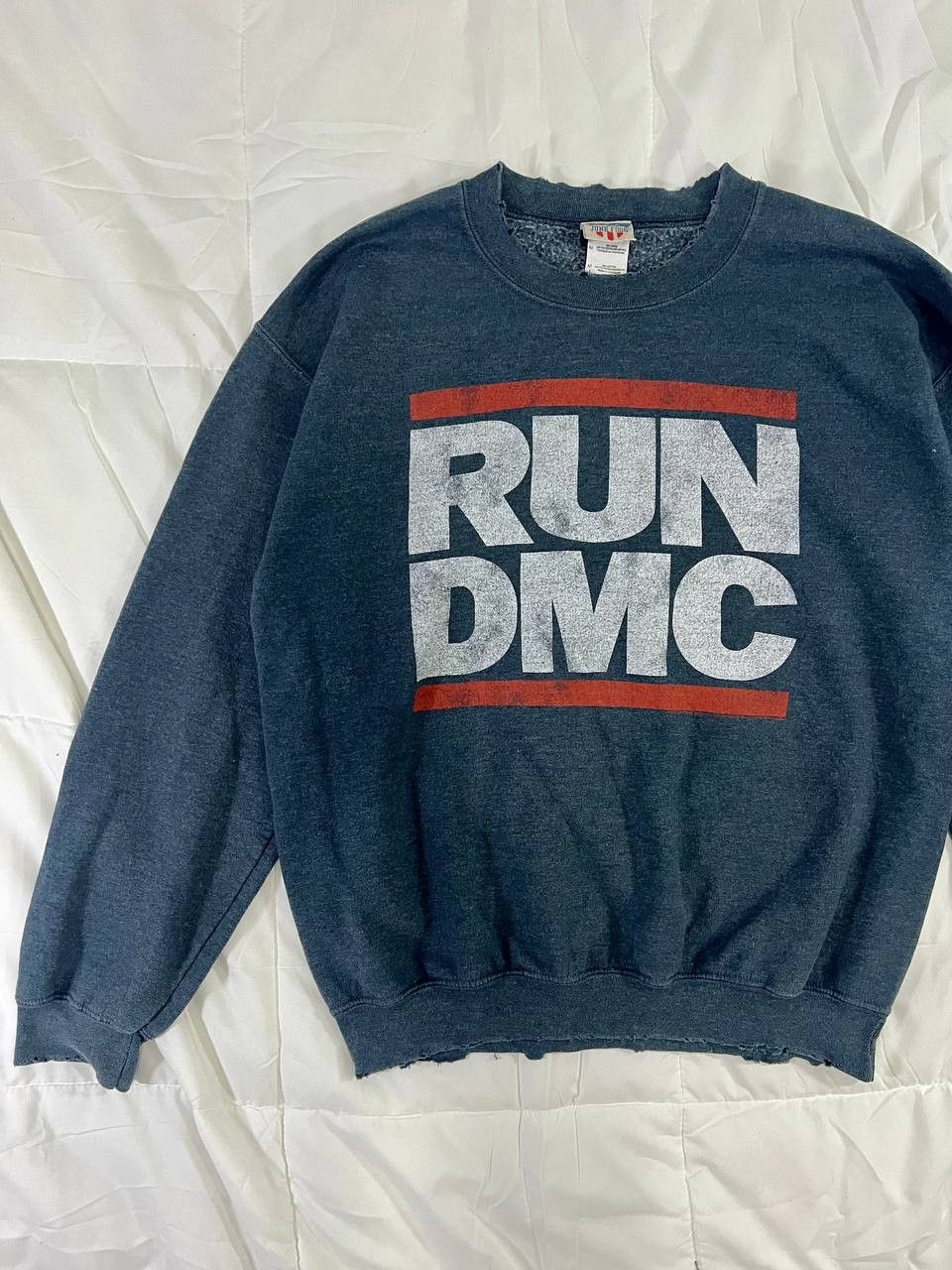 RUN DMC × Vintage VINTAGE Y2K THRASHED RUN DMC BIG LOGO SWEATSHIRT Size US M / EU 48-50 / 2 - 3 Thumbnail