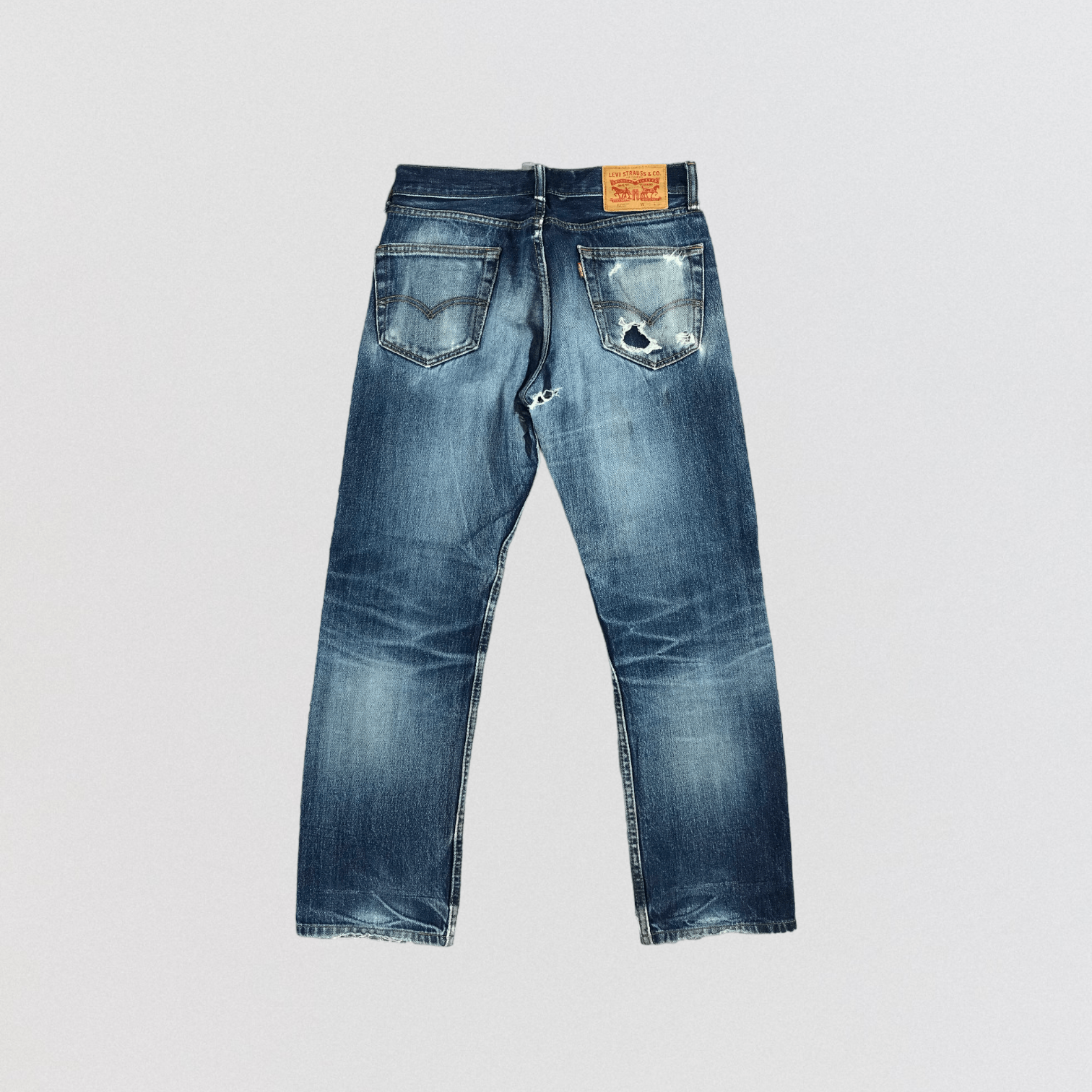 Levi's × Vintage Vintage Ripped Levis 505 Jeans-JM2240 Size US 31 - 2 Thumbnail