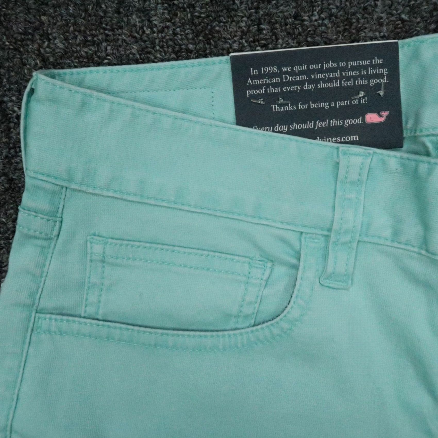 Vineyard Vines Vineyard Vines Pants Mens 28x32 Chino Slim Straight 5 Pocket Blue Cotton Spandex Button Zip Size US 28 / EU 44 - 3 Thumbnail