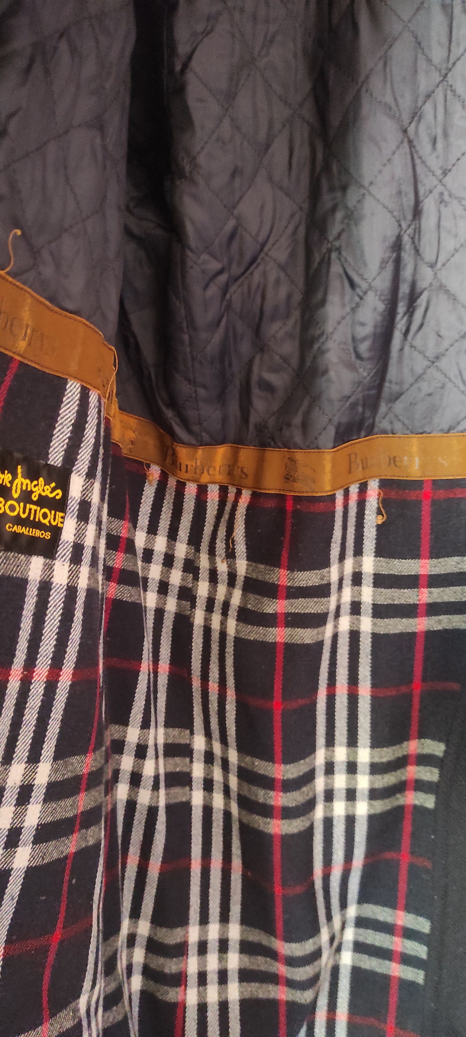 Burberry × Vintage Burberrys Mens Nova Check Wool Duffle Coat Made In Spain Size US L / EU 52-54 / 3 - 11 Thumbnail