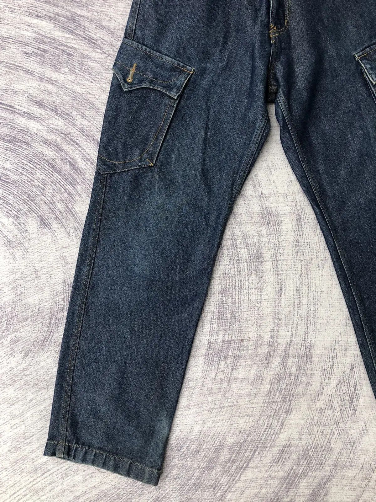 Vintage PJ's Japanese Surfwear Hip Hop Jeans Cargo Shiny Pants Size US 27 - 5 Thumbnail