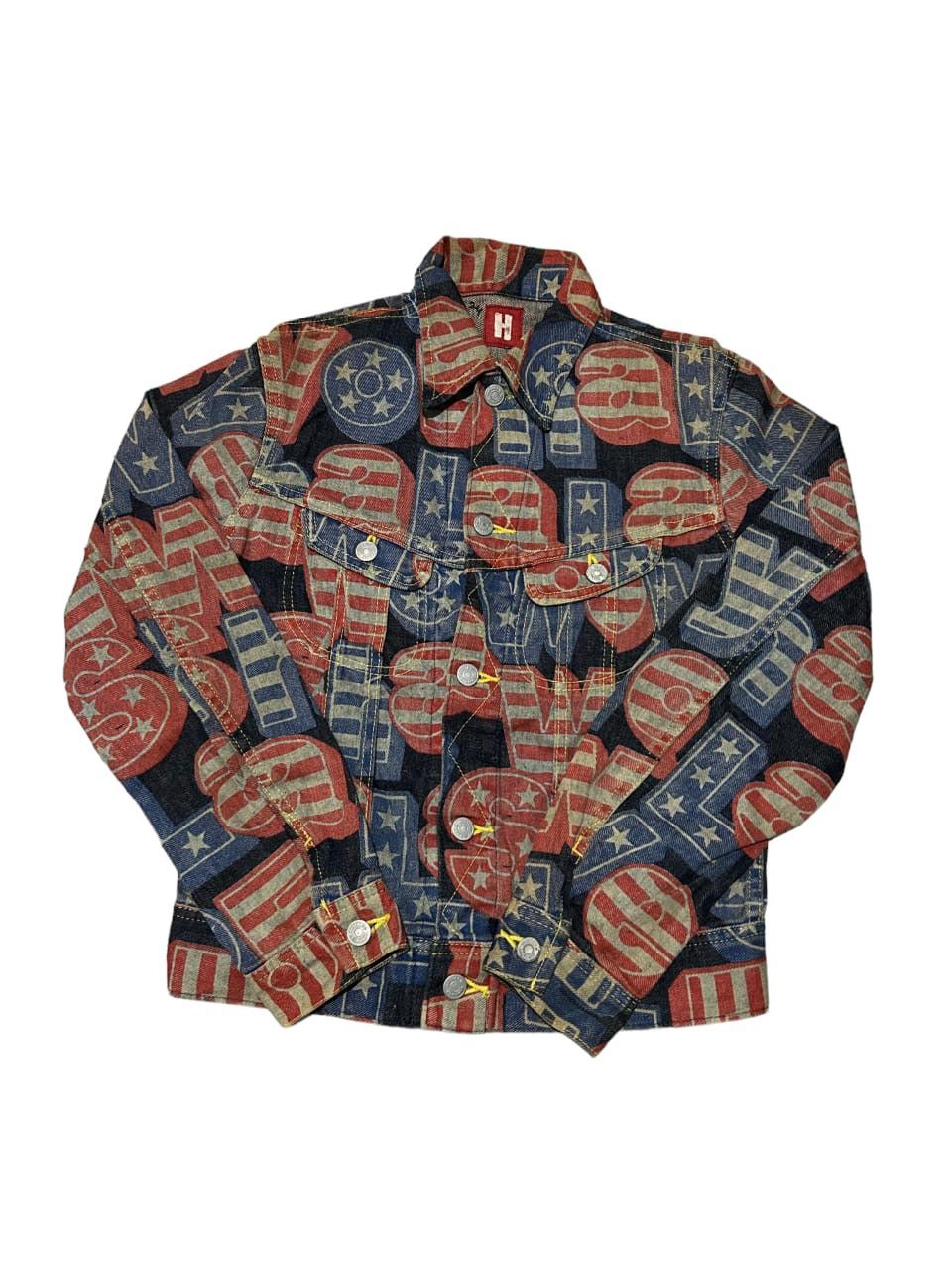 Hysteric Glamour × Japanese Brand × Kapital HYSTERIC GLAMOUR Full Print RaRE🔥🔥 denim jacket Size US S / EU 44-46 / 1 - 3 Thumbnail