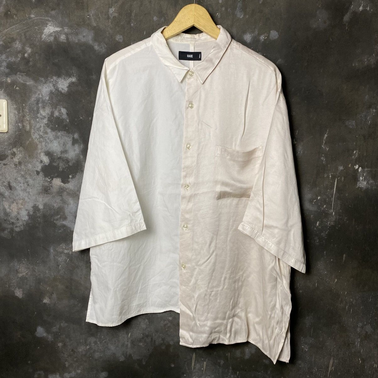 Designer × HARE × Japanese Brand Hare unbalanced cut unique shirt Size US L / EU 52-54 / 3 - 1 Thumbnail