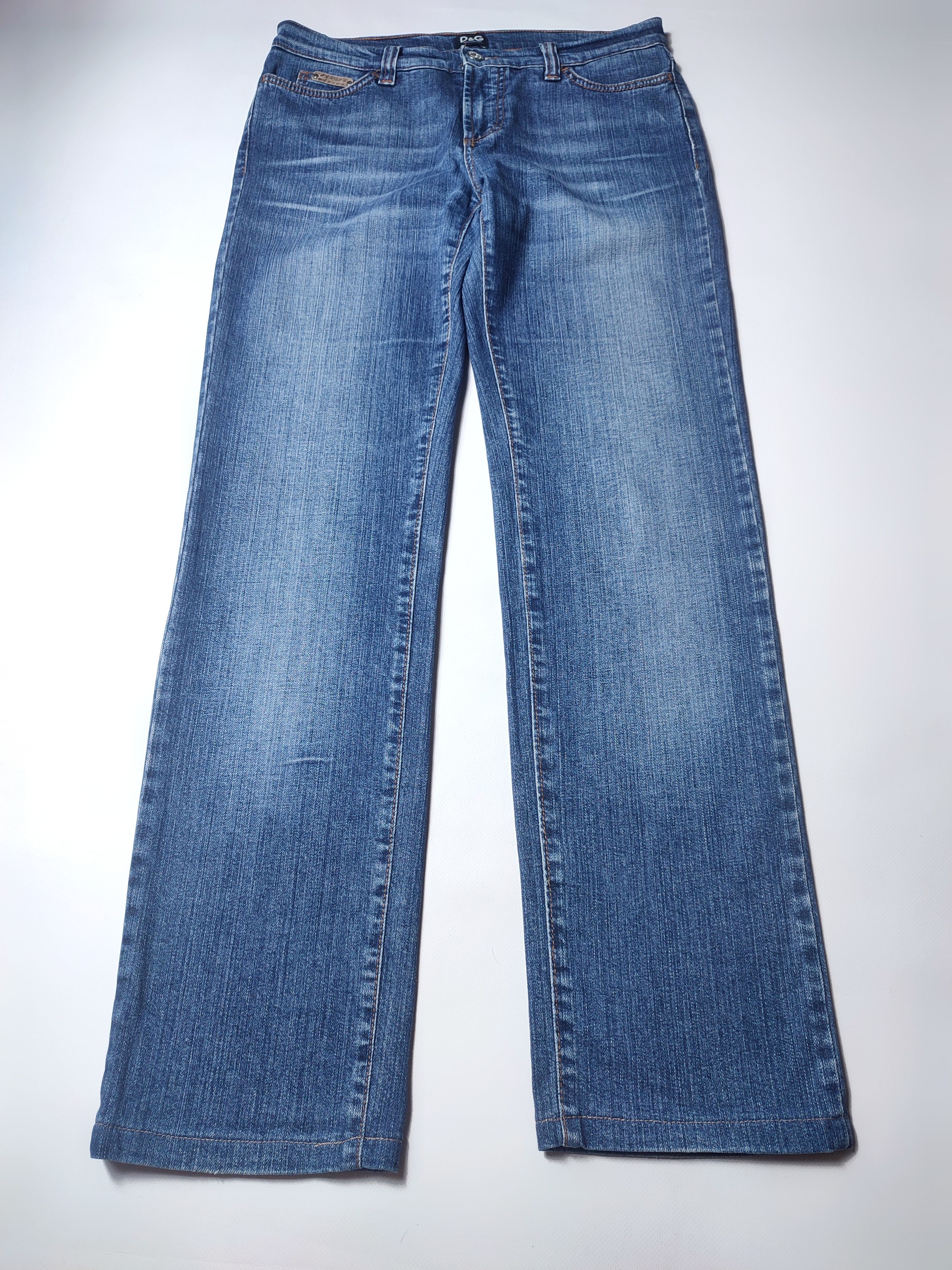 Dolce & Gabbana Vintage Dolce Gabbana Logo Stitched Denim Pants Size 29" - 4 Thumbnail