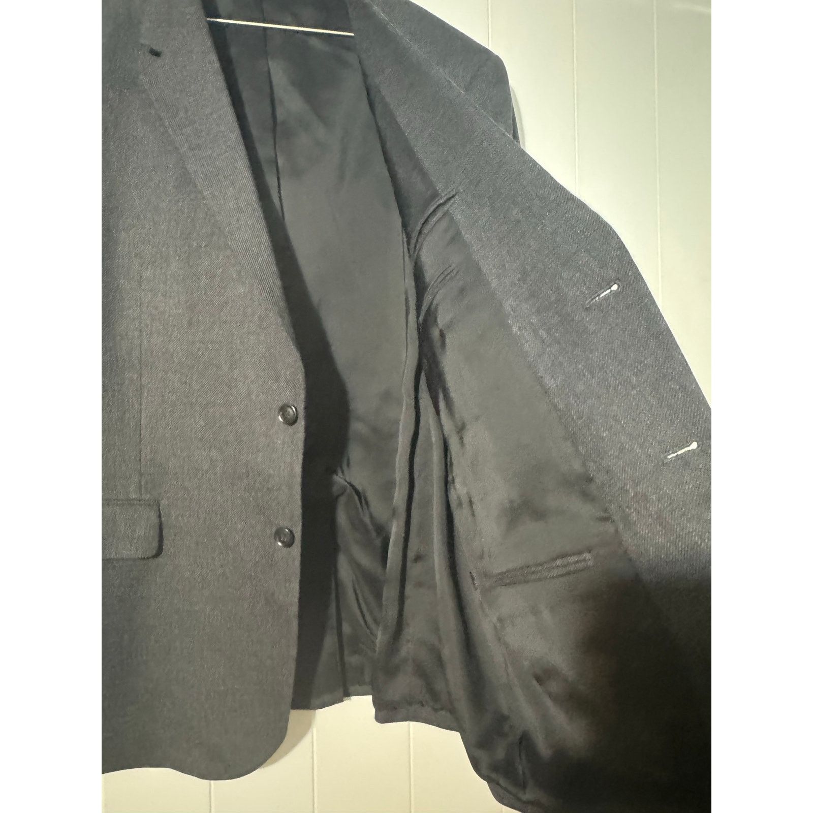 Jos. A. Bank Jos. A. Bank Traveler’s Collection 48R Wool Gray Sport Coat Size 48R - 6 Thumbnail
