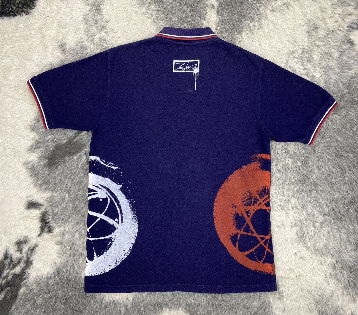 Futura × Japanese Brand × Recon 🔥Vintage Futura Laboratories Overprint Painted Atoms Polos Size US M / EU 48-50 / 2 - 12 Thumbnail