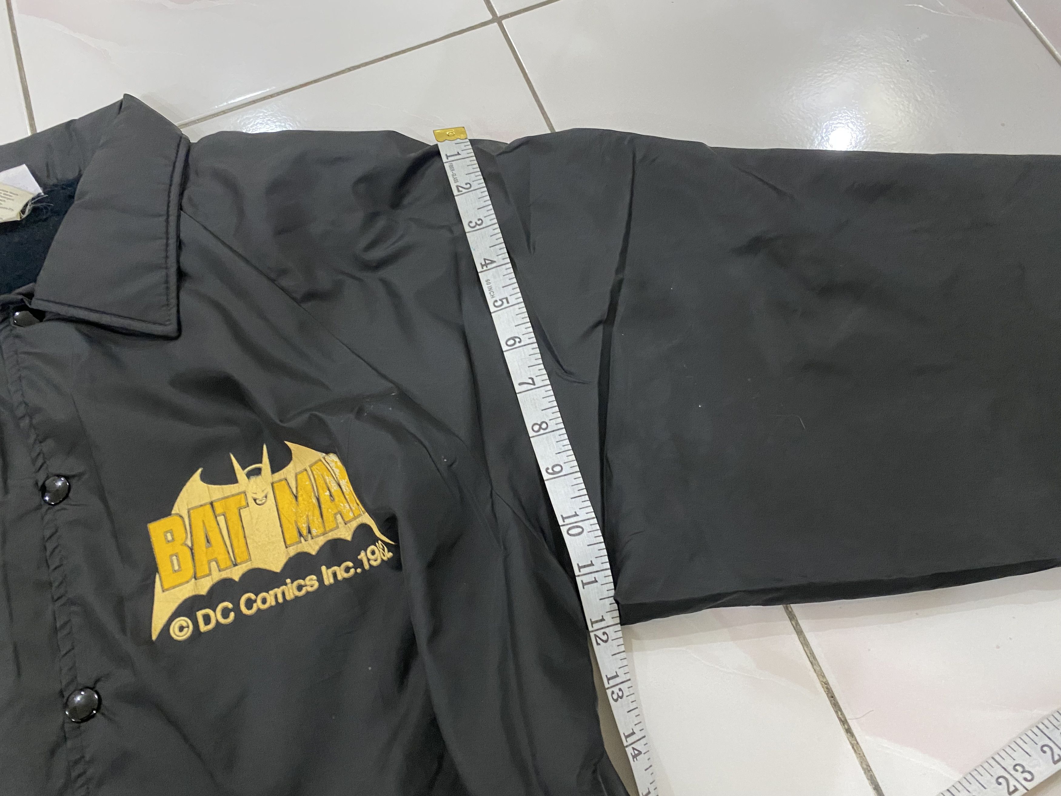 DC Comics × Vintage Vintage BATMAN DC COMIC 1982 Coach Snap Button Jacket Size US L / EU 52-54 / 3 - 15 Thumbnail