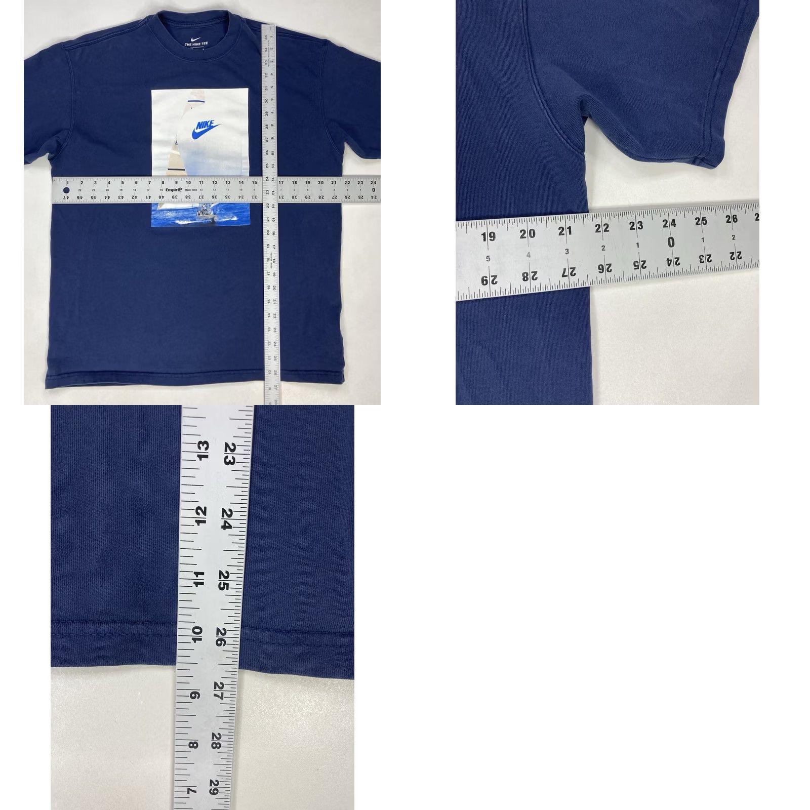 Nike VINTAGE Nike Reissue Archives Sail Boat Graphic T-shirt Men Medium Blue DA0939 410 Size US M / EU 48-50 / 2 - 8 Thumbnail