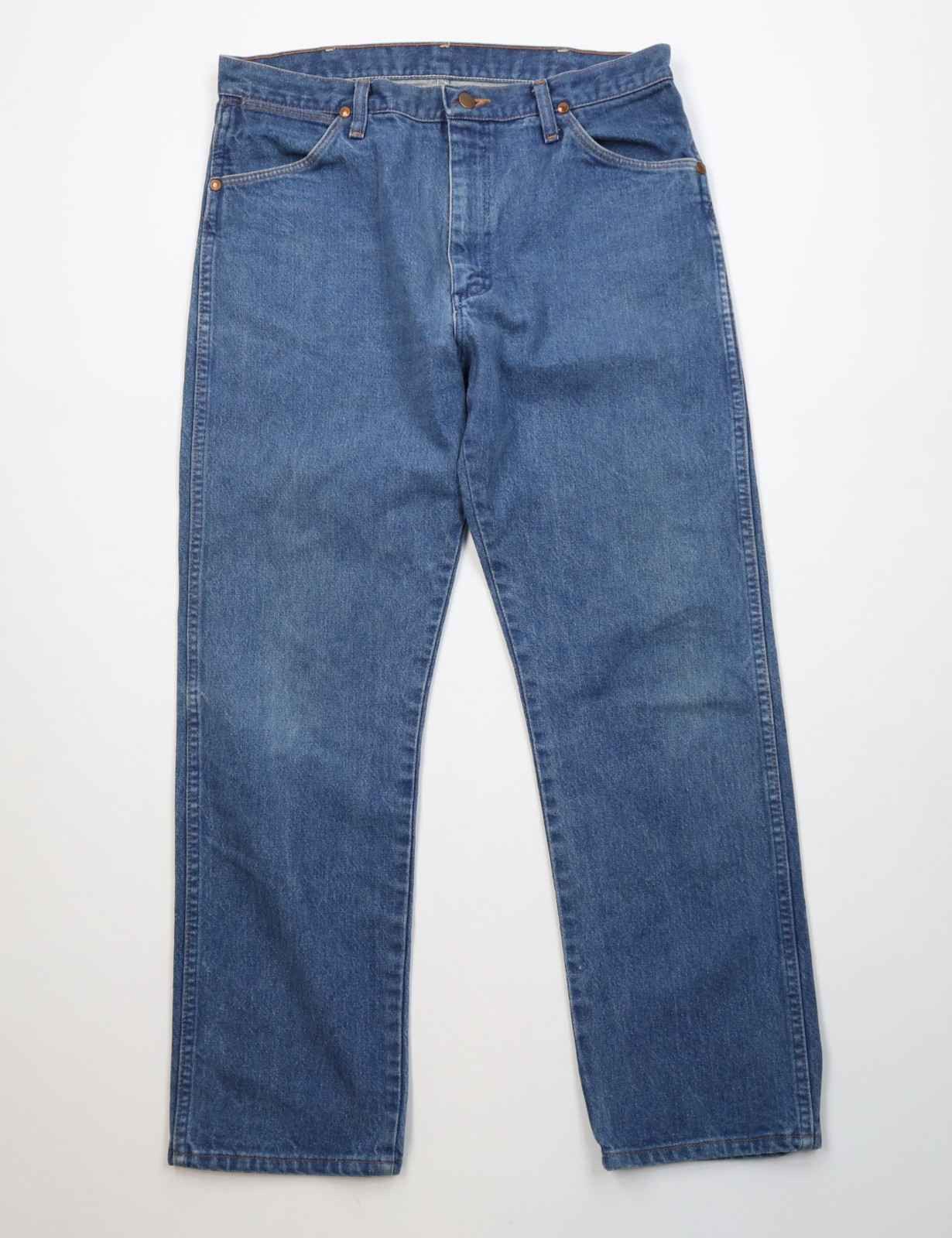 Wrangler Vintage 90s Wrangler Western Straight Leg Jeans Blue USA Size US 34 / EU 50 - 1 Thumbnail