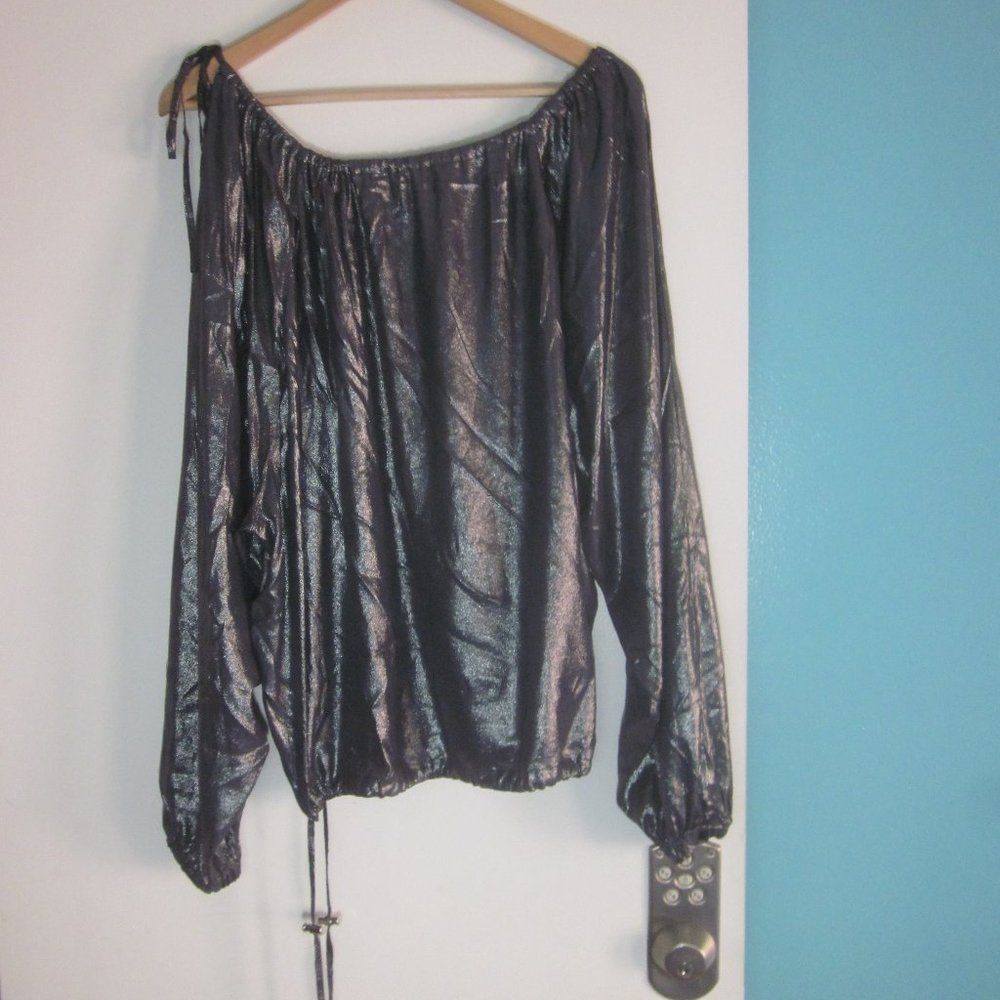 Cedric Charlier Cedric Charlier Blouse Size 8 Lead Metallic Size M / US 6-8 / IT 42-44 - 12 Thumbnail