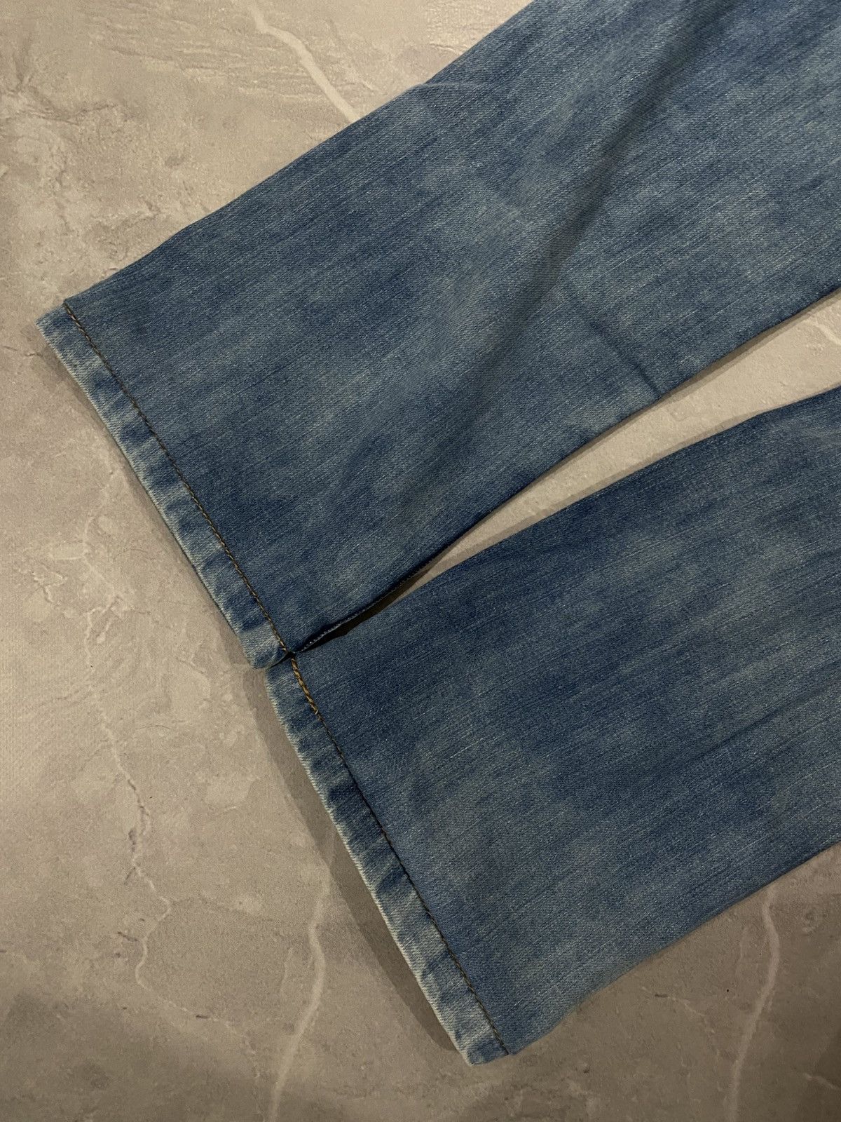 Japanese Brand Vintage Slim Fit Patchwork Distressed Jeans Y2K Size US 32 / EU 48 - 10 Thumbnail