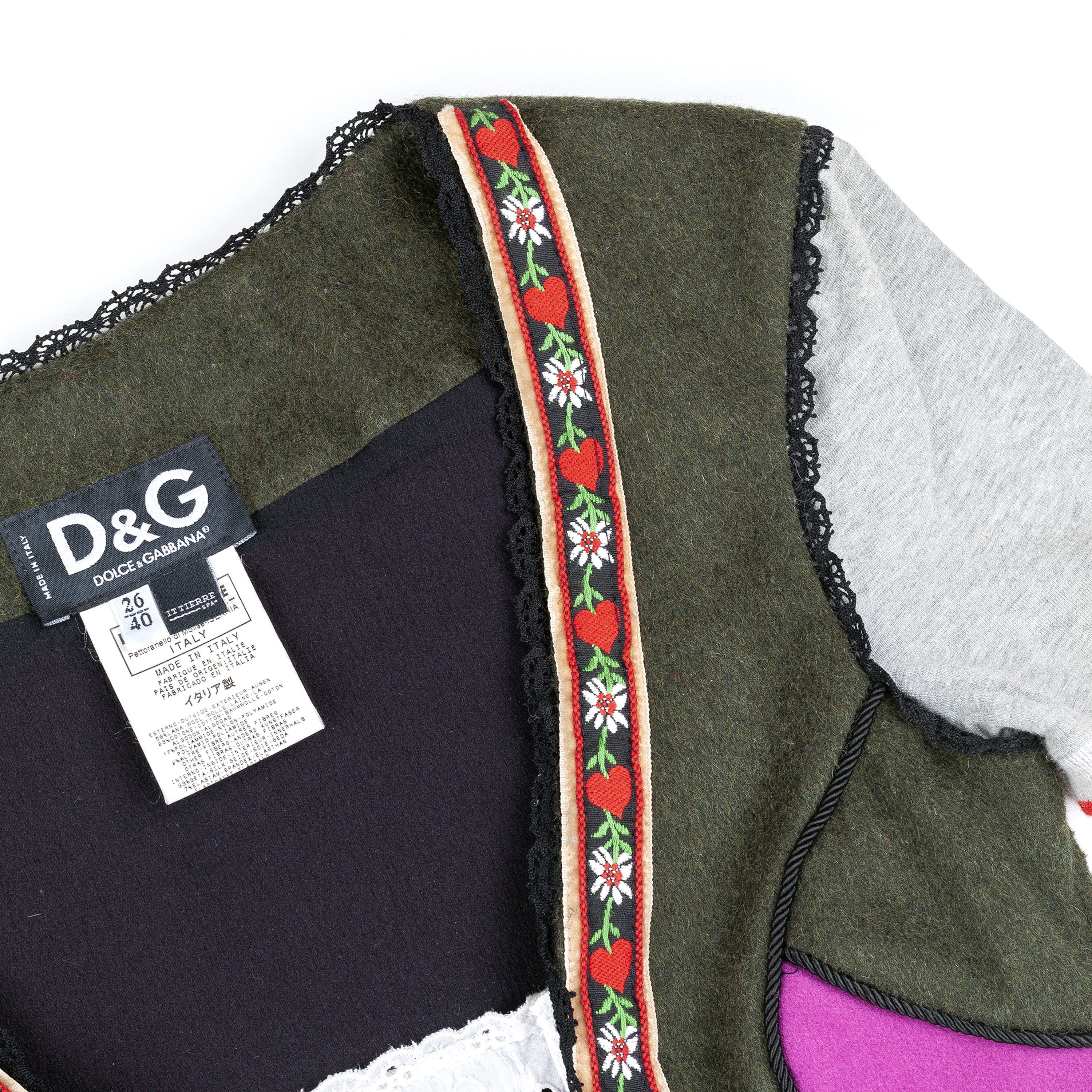 Dolce & Gabbana Dolce & Gabbana FW 2002 Bustier Dirndl Cottage Top (S) Size S / US 4 / IT 40 - 5 Thumbnail