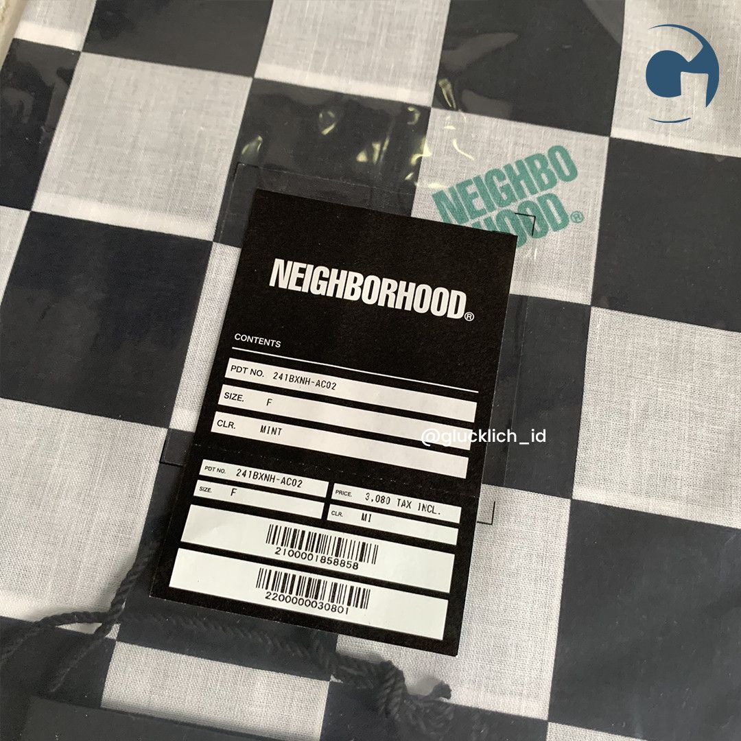 Neighborhood Neighborhood, Checker Bandana 'Mint' Size ONE SIZE - 5 Thumbnail