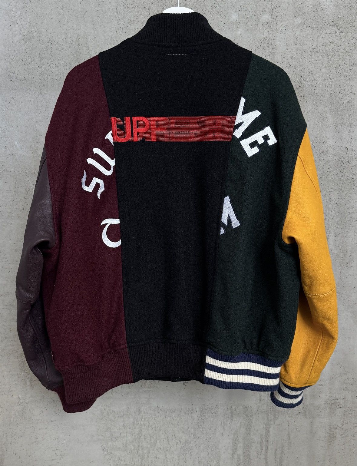 Maison Margiela × Supreme Supreme MM6 Maison Margiela Split Varsity Jacket SS24 Size US M / EU 48-50 / 2 - 2 Thumbnail