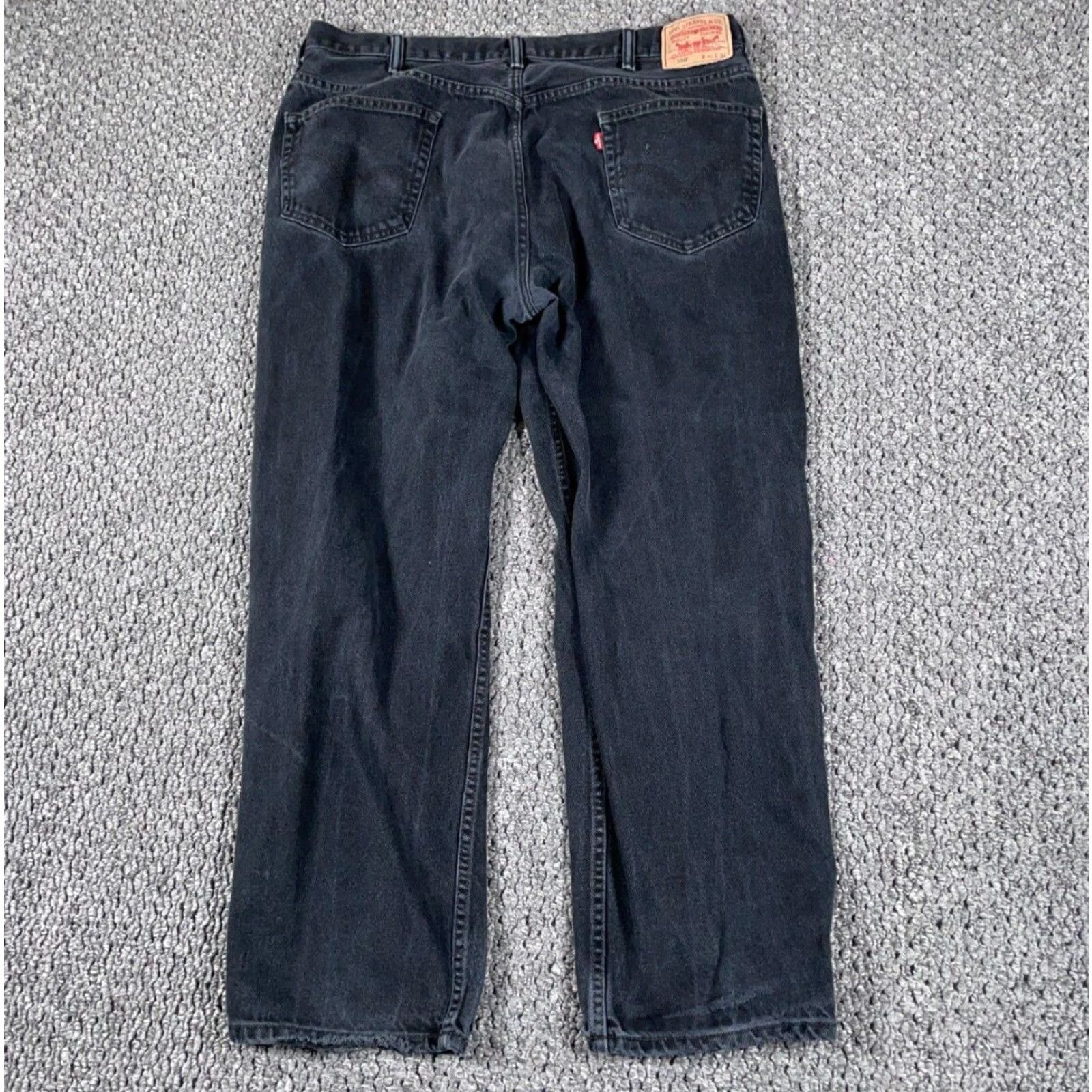 Levi's VINTAGE Levi's 550 Relaxed Fit Jeans Men's 42 x 30 Black Tapered 90s Retro Size US 42 / EU 58 - 2 Thumbnail