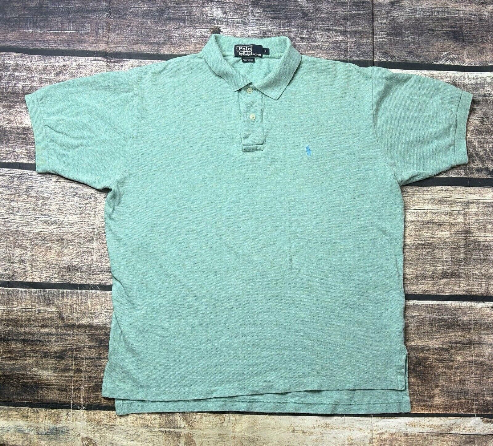 Polo Ralph Lauren Polo Ralph Lauren Shirt Men's L Aqua Teal Pony Short Sleeve Size US L / EU 52-54 / 3 - 1 Thumbnail