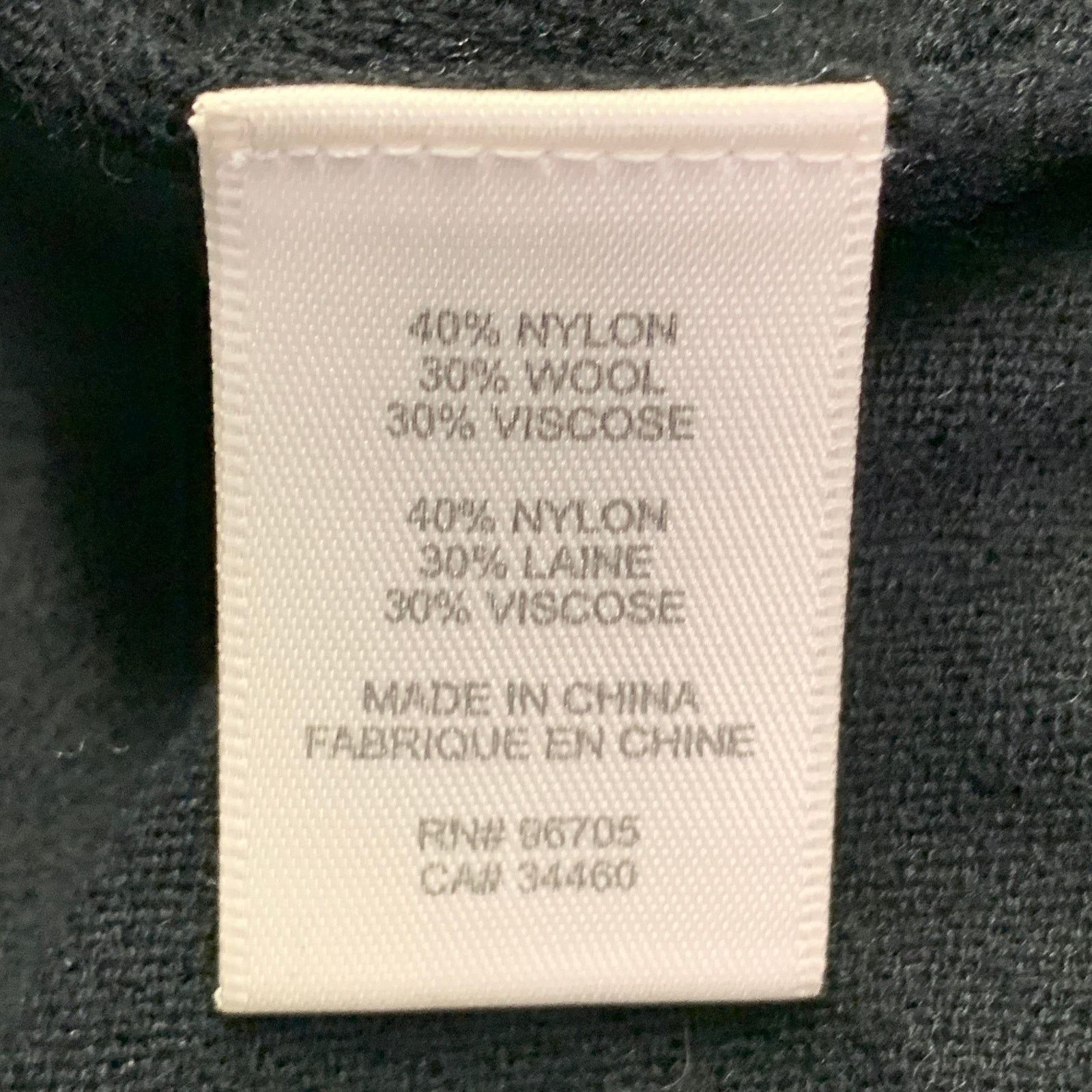 Rebecca Taylor S Grey Black White Nylon Blend Mixed Fabrics Casual Top Size S / US 4 / IT 40 - 8 Thumbnail