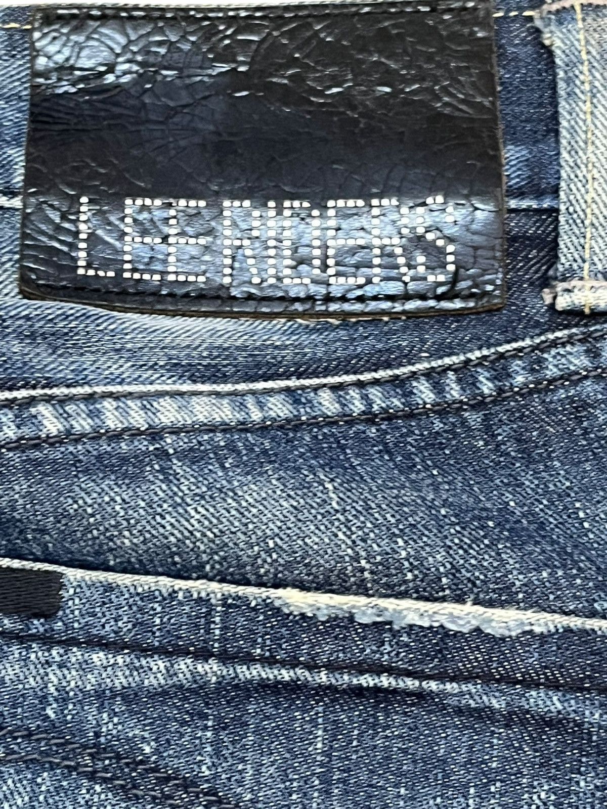 Lee Vintage Lee Riders Faded Honeycomb Distressed Denim Size US 30 / EU 46 - 10 Thumbnail