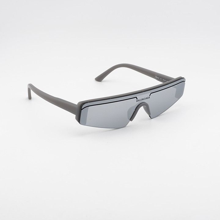 Balenciaga NEW Balenciaga BB0041S Silver Shield Rimless  display picture 1