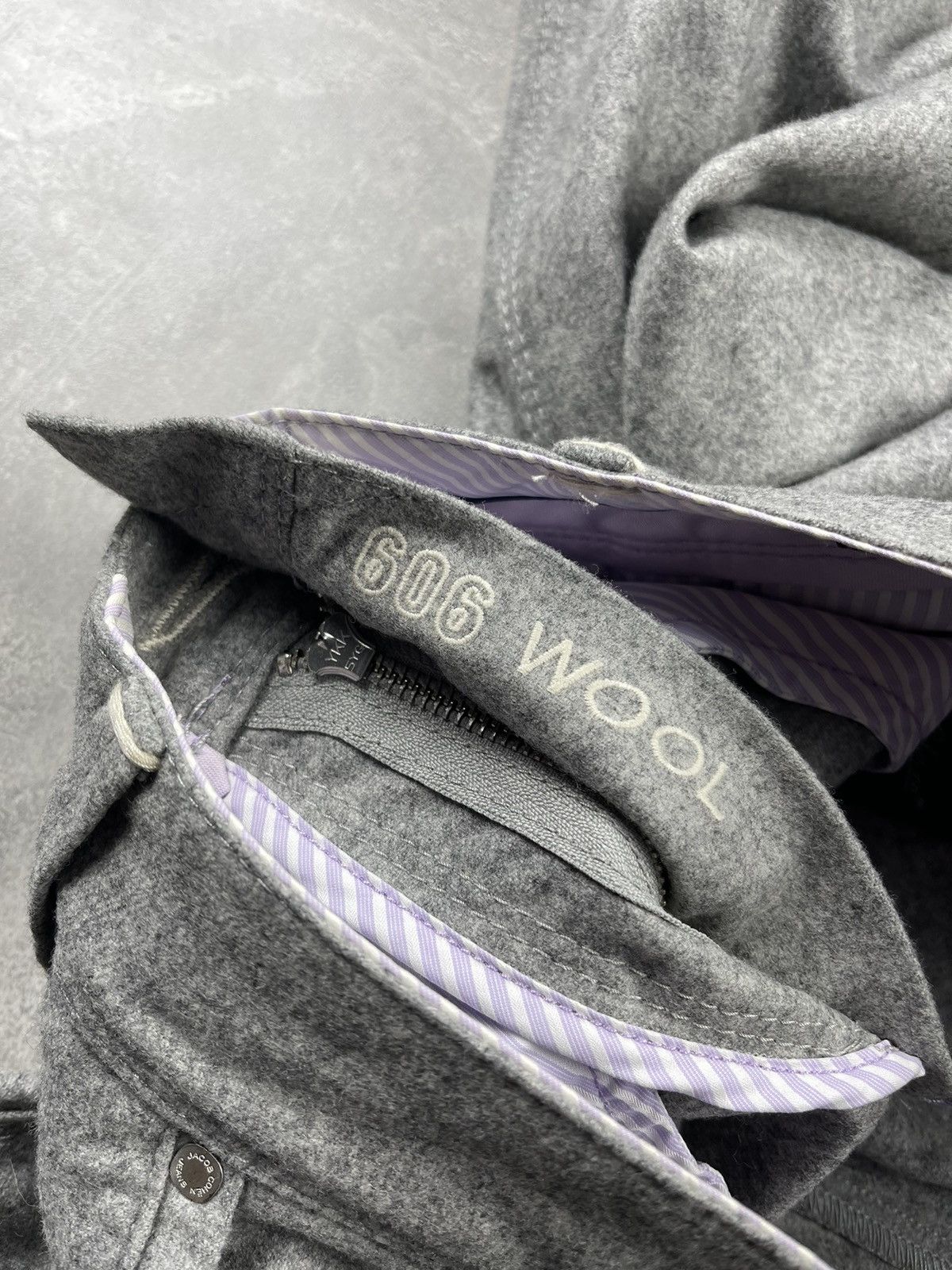 Jacob Cohen Jacob Cohen J606 Luxury Classic Edition Gray Wool Pants Size US 31 - 15 Thumbnail
