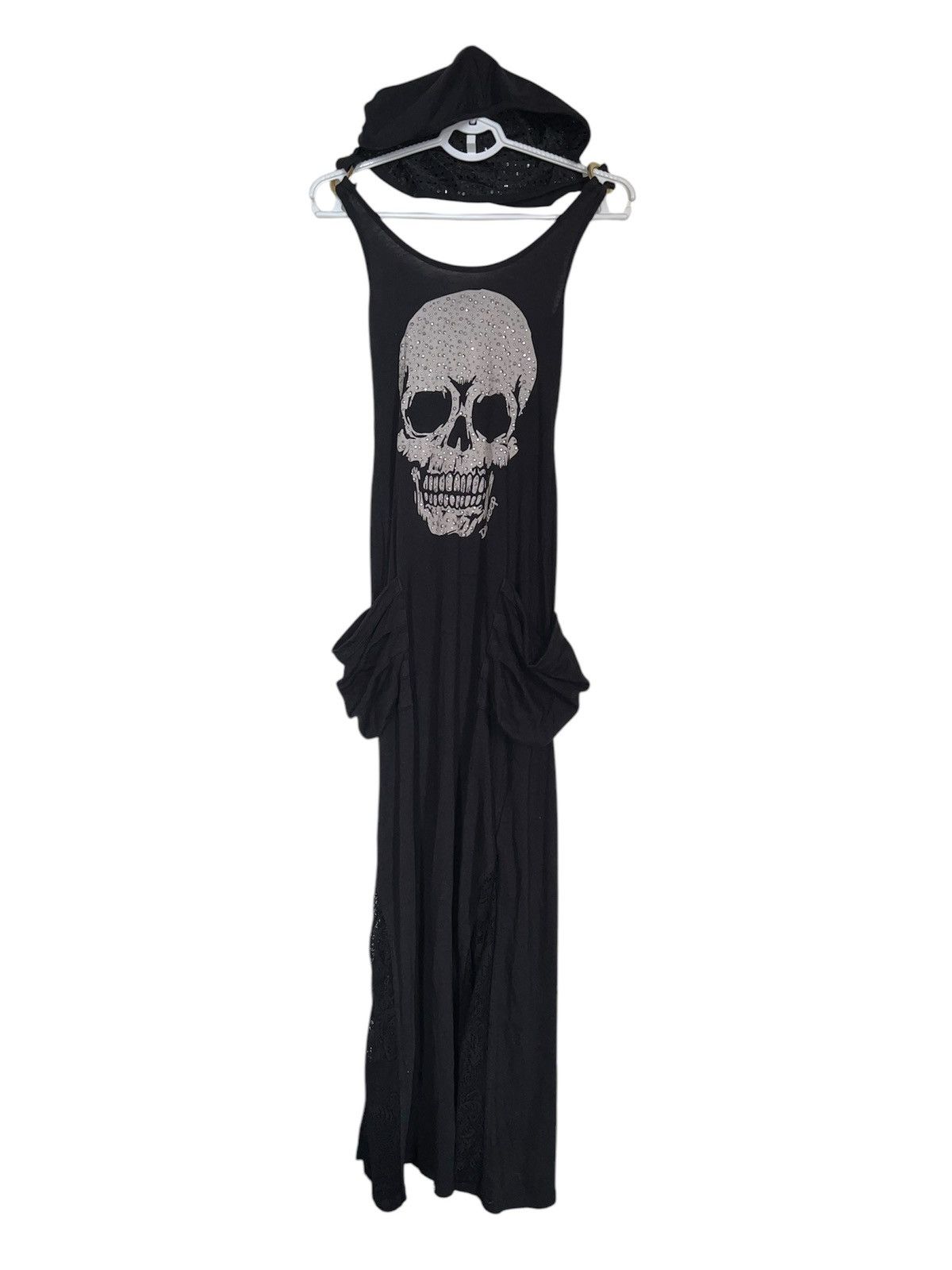 Japanese Brand Rare DIGDEEP skull maxi dress 🧛🏻‍♀️🖤 Size M / US 6-8 / IT 42-44 - 6 Thumbnail