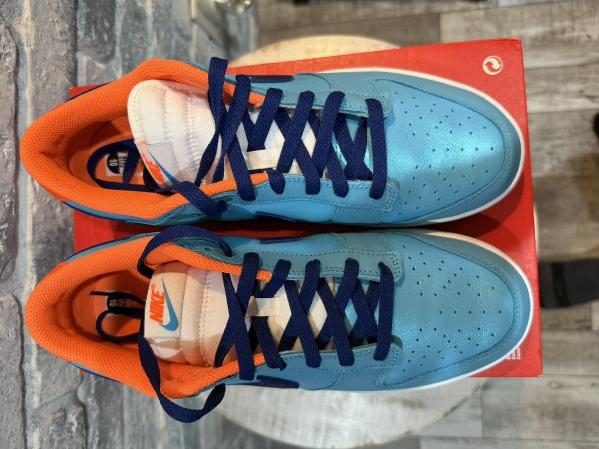 Nike Nike Dunk Low SE Baltic Blue Total Orange Size 10 HQ1538-416 Size US 10 / EU 43 - 3 Thumbnail