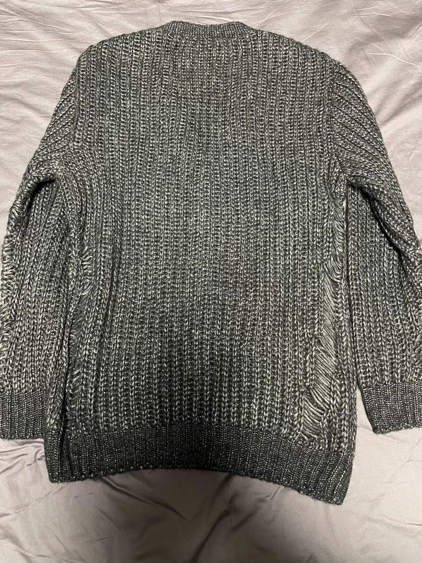 Saint Laurent Paris saint laurent gray distressed cardigan. Size US XS / EU 42 / 0 - 2 Thumbnail