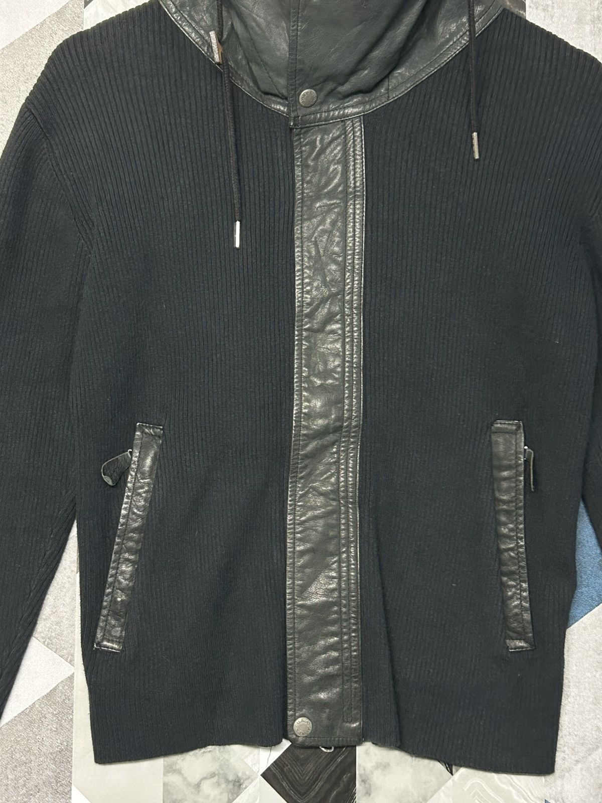 Avirex 🔥🔥🔥AVIREX Zipper Jacket Hoodie Leather Size US M / EU 48-50 / 2 - 6 Thumbnail