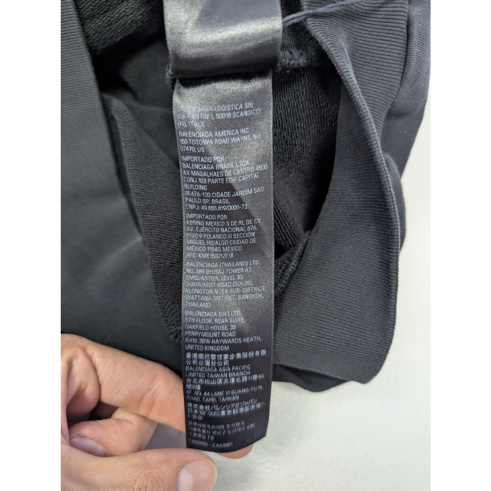 Balenciaga o1rshd1 Q:2/ Activewear Molleton Archetype Large Fit Hoodie Size US S / EU 44-46 / 1 - 21 Thumbnail