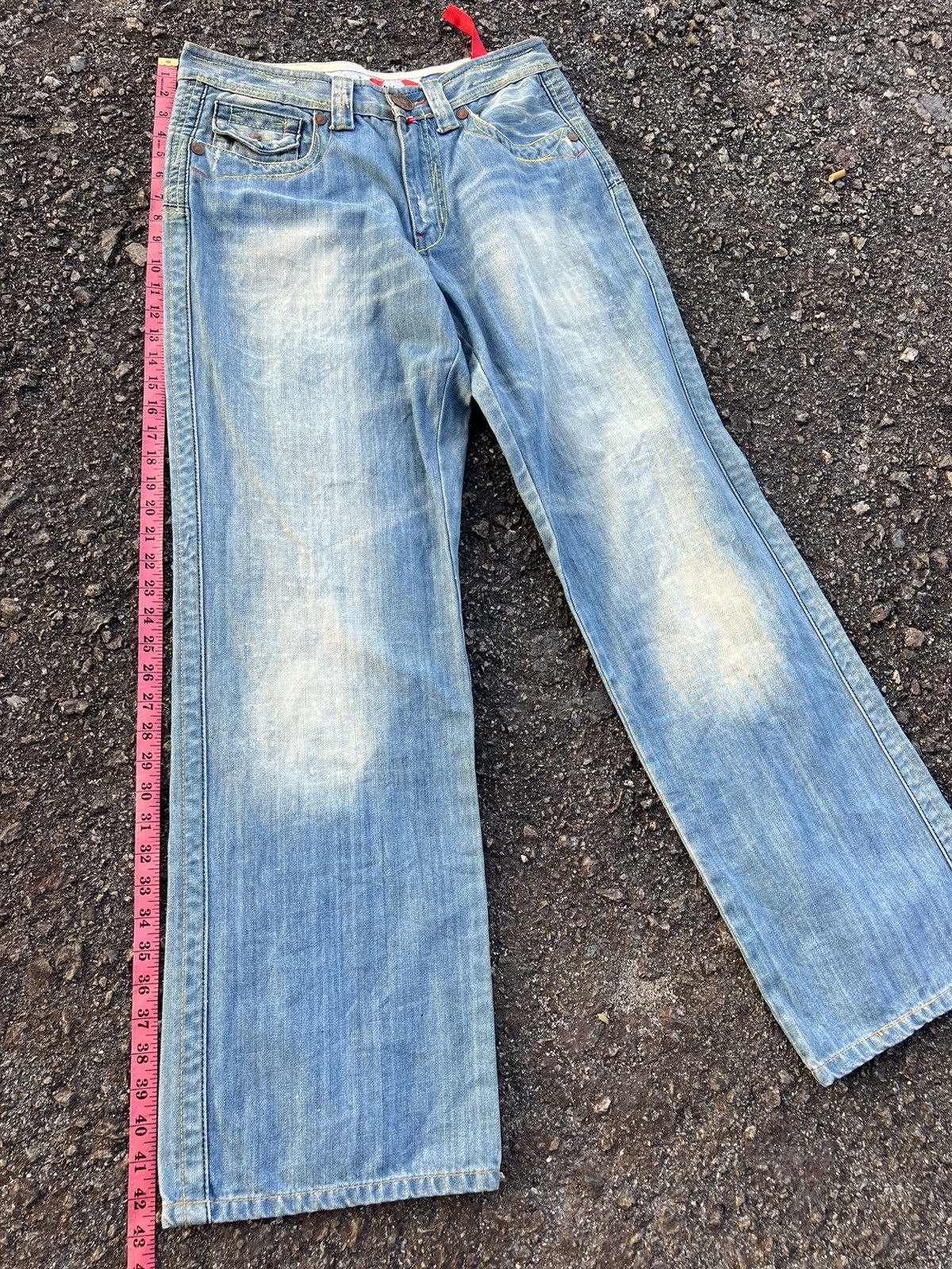 Japanese Brand Take Two Distressed Denim Size US 32 / EU 48 - 2 Thumbnail