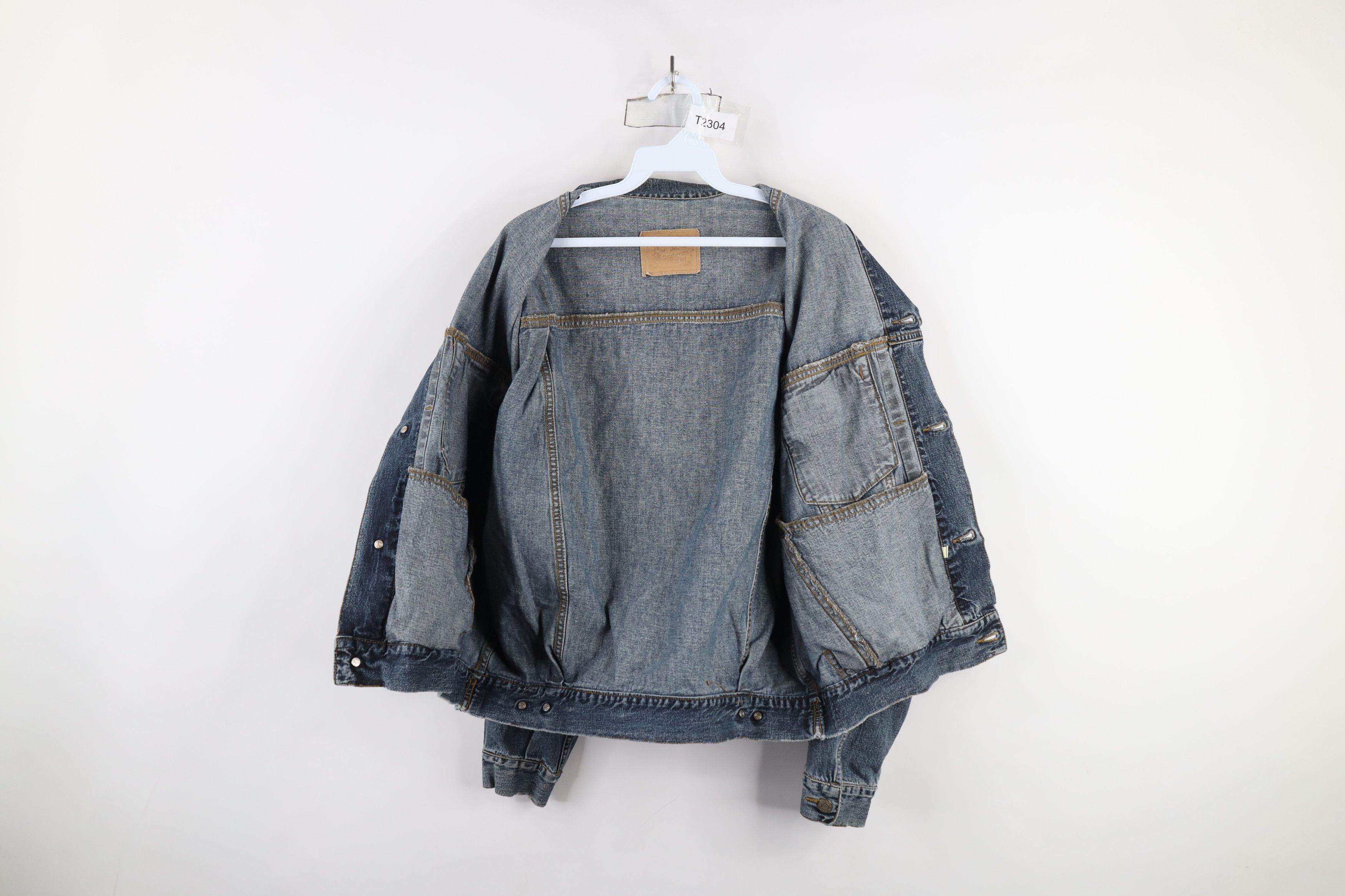 Gap × Vintage Vintage 90s Gap Denim Jean Trucker Jacket Blue Cotton Size US M / EU 48-50 / 2 - 9 Thumbnail