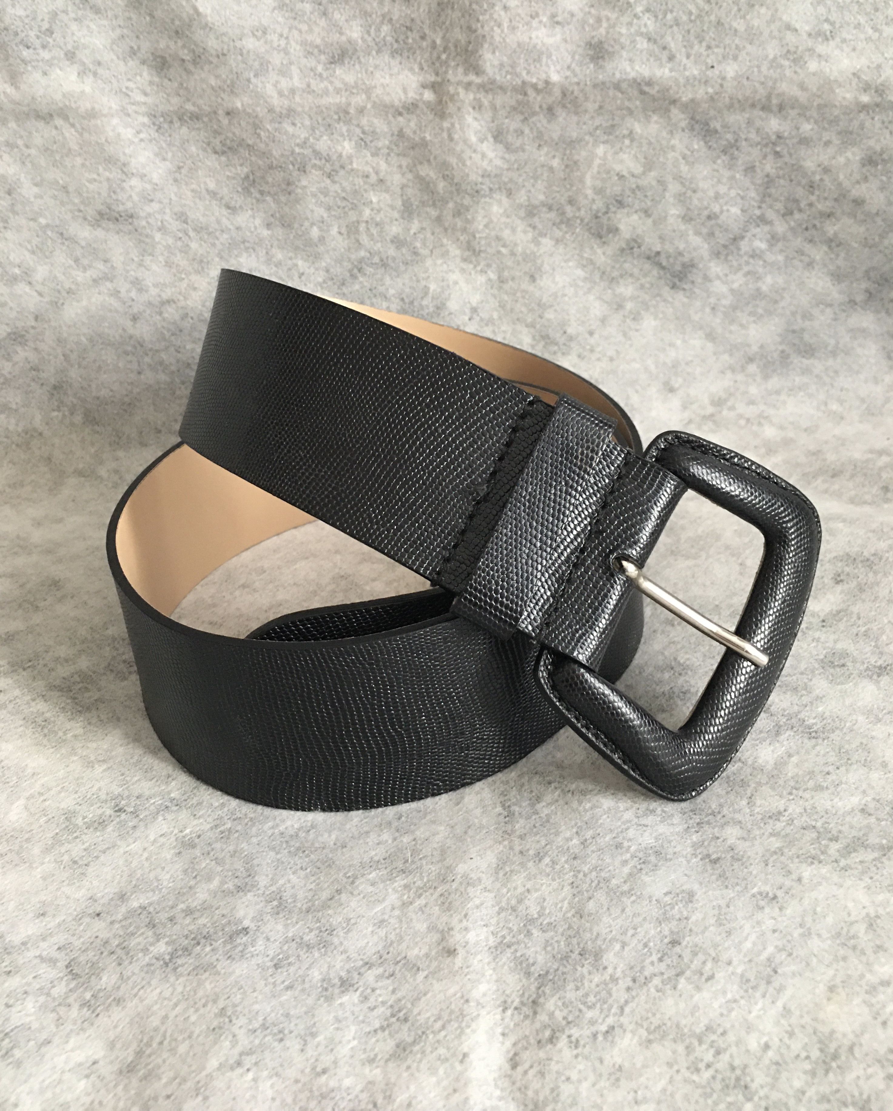 Furla FURLA Black Leather Wide Belt Size L Size ONE SIZE - 1 Thumbnail