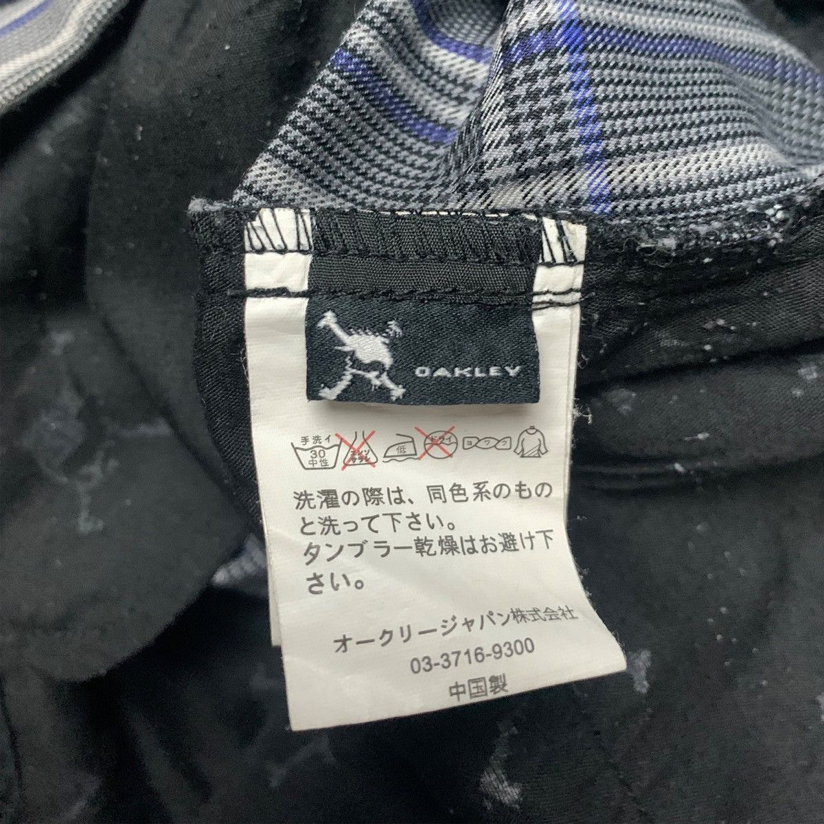 Oakley Oakley Plaid Pants Grey Blue Stretch Casual Pants Size 34 Size US 33 - 4 Thumbnail