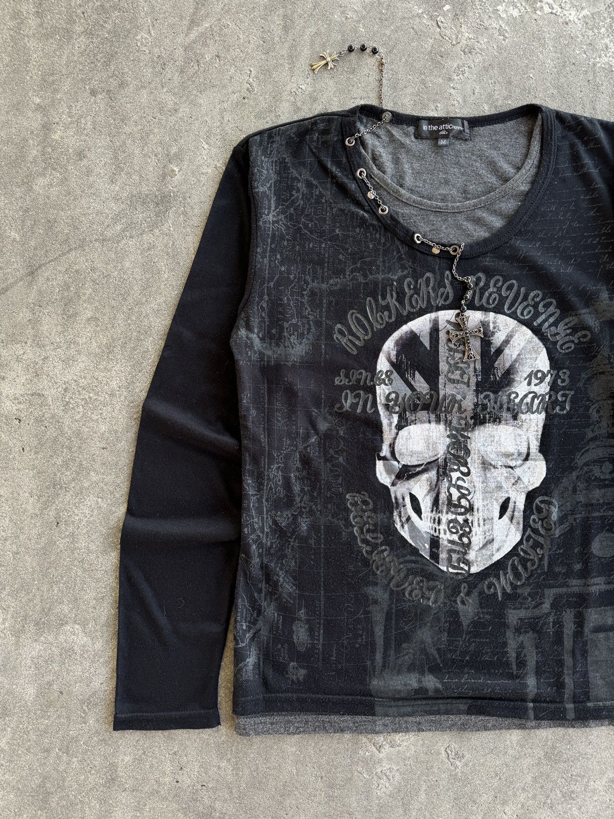 In The Attic In The Attic Homme Seditionaries Poem Cyber Gothic Punk Tee Size M / US 6-8 / IT 42-44 - 3 Thumbnail