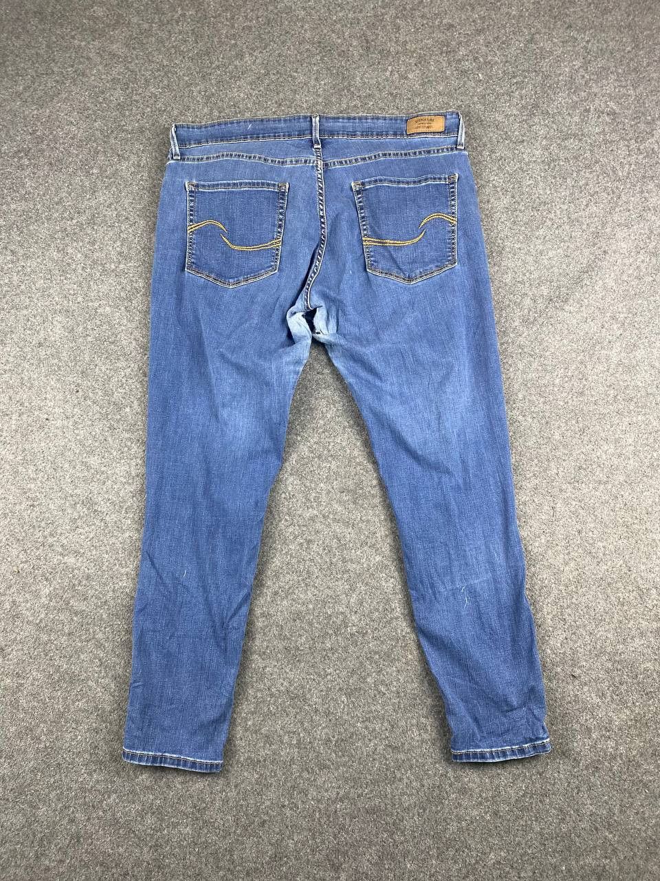 levis signature low rise jeggings distressed denim