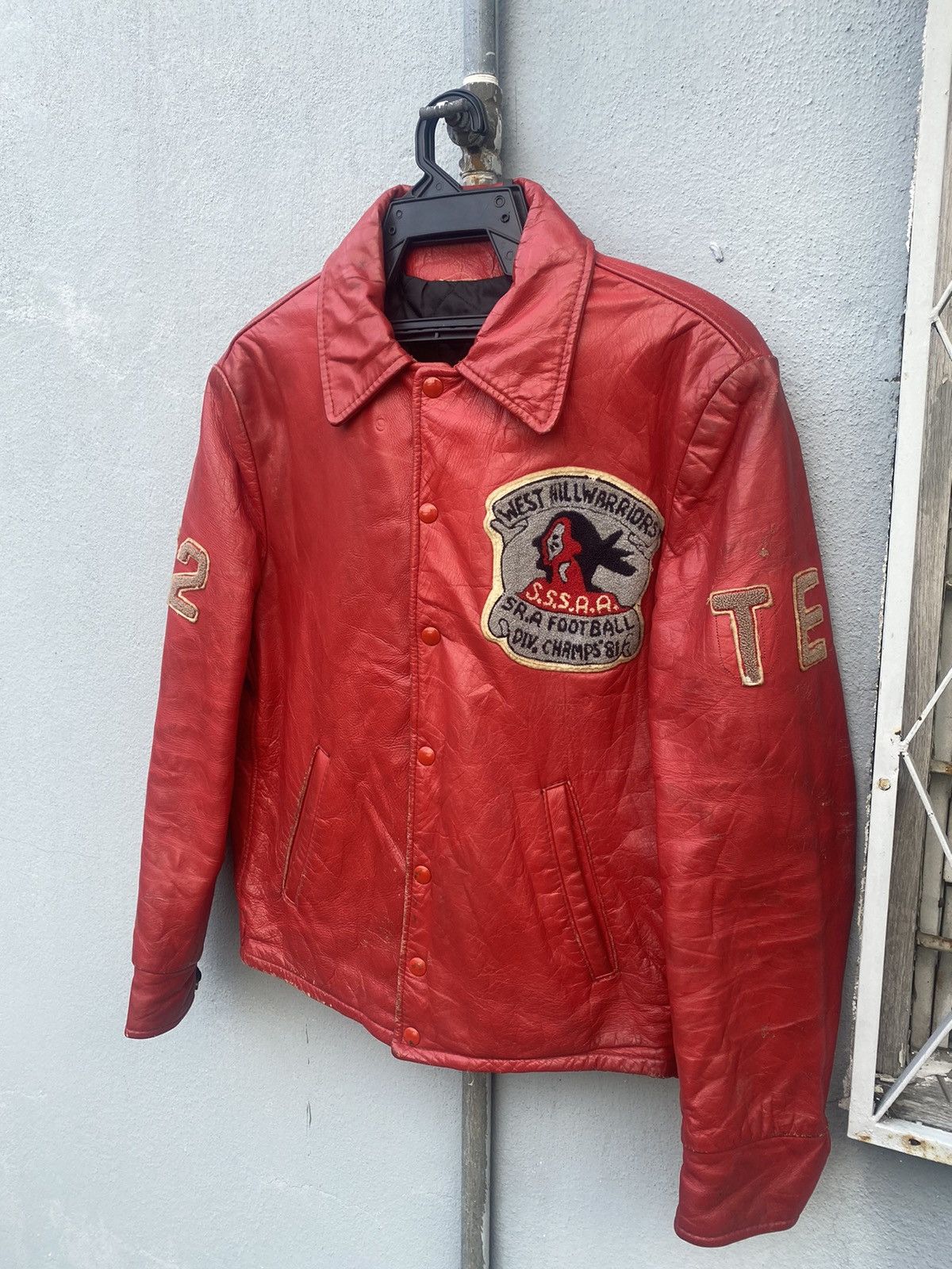 Vintage Vintage 81’ West Hill Football Leather Jacket Size US M / EU 48-50 / 2 - 3 Thumbnail