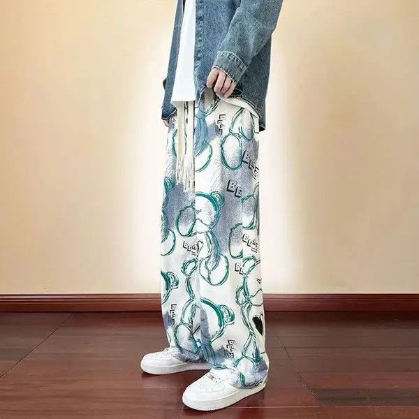 Japanese Brand Man Casual Pants Harajuku Wide Leg Oversize Size US 30 / EU 46 - 3 Thumbnail