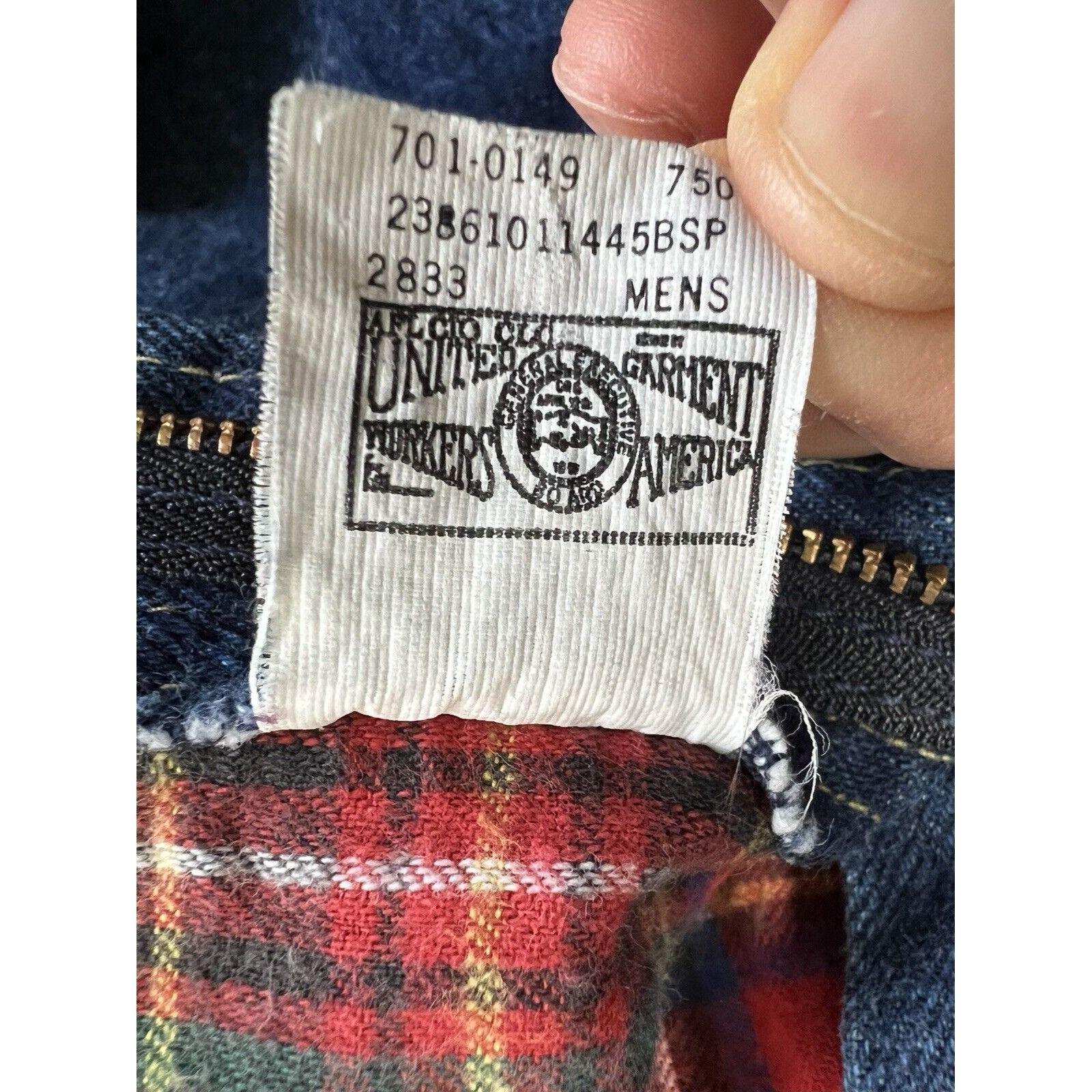 L.L. Bean Vintage LL Bean Blue Denim Jeans Red Flannel Plaid Lined Siz Size US 36 / EU 52 - 6 Thumbnail