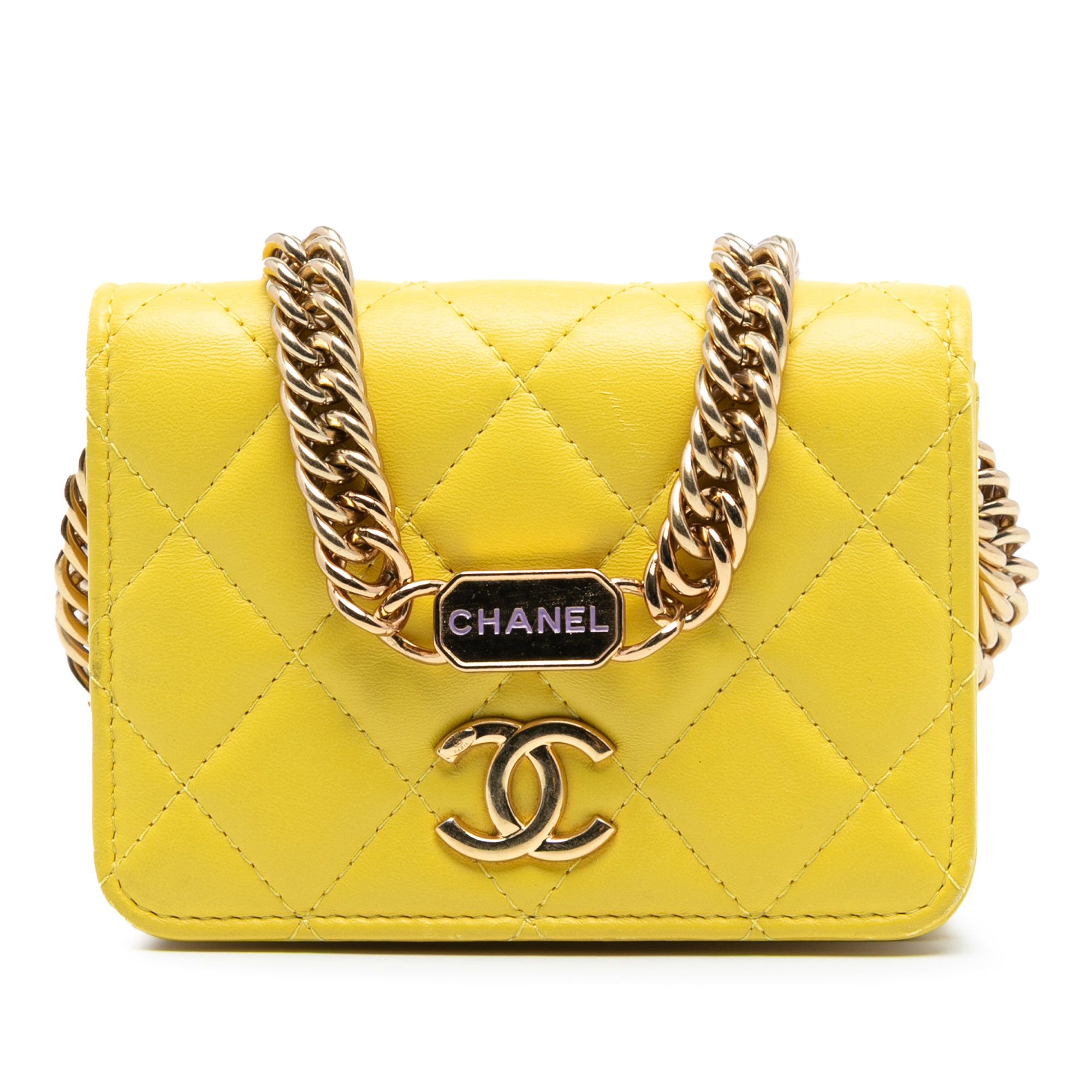 Chanel Chanel Mini CC Quilted Lambskin Chain with Charms Single Flap Size ONE SIZE - 1 Thumbnail