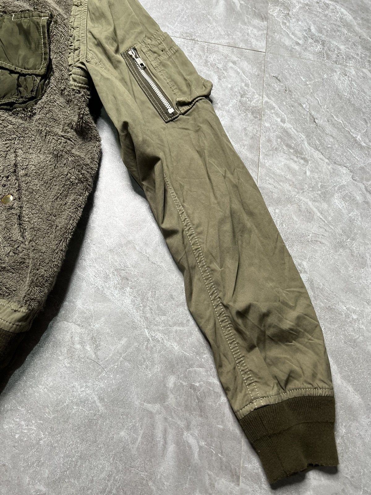 Sacai Sacai S/S 15 Reconstructed Terry cloth MA-1 Bomber Size US M / EU 48-50 / 2 - 13 Thumbnail
