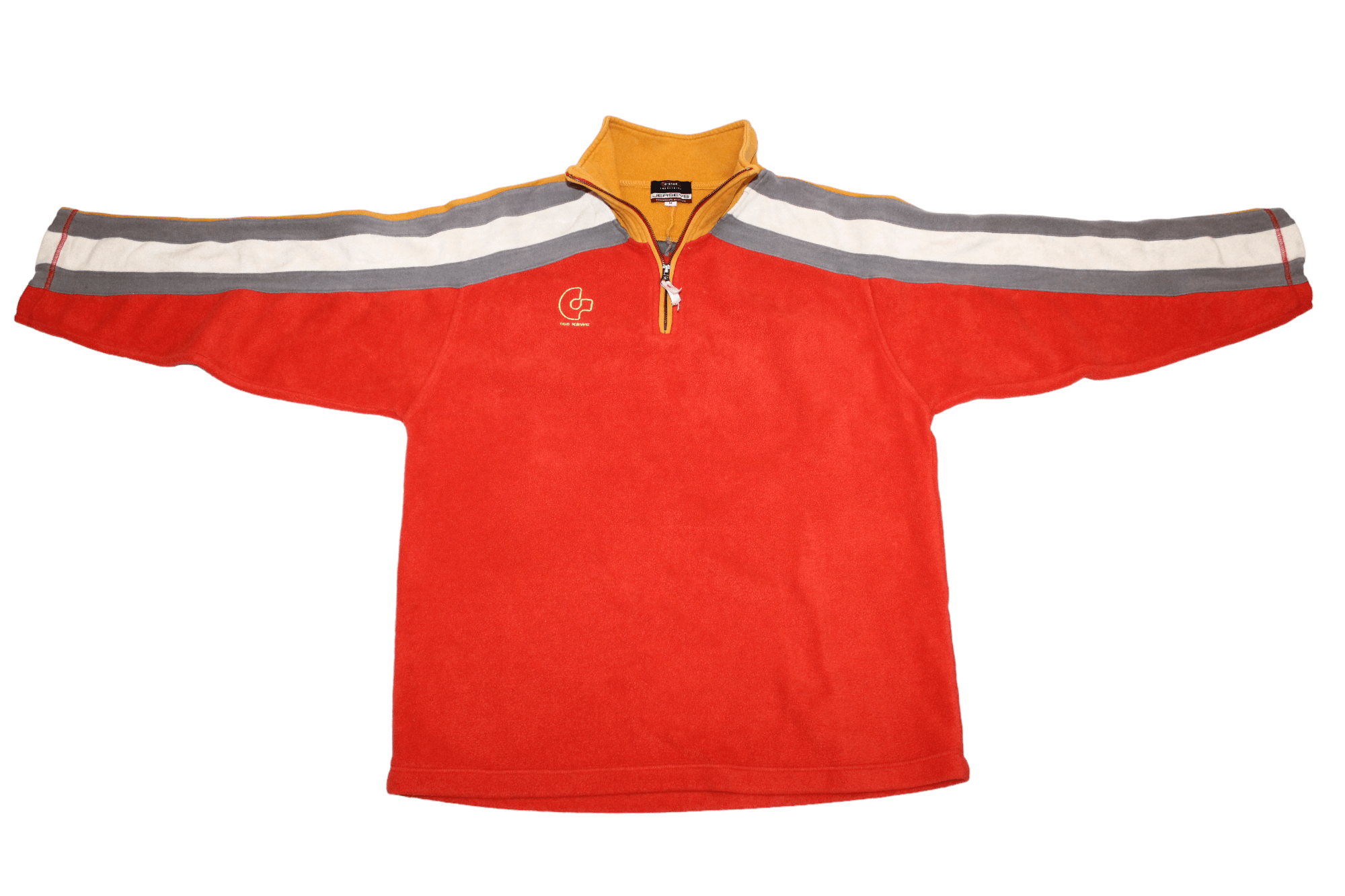 G-Star VTG 🔥 90s G Star Jersey 1/3 Zip Baggy Fleece Pullover Size US M / EU 48-50 / 2 - 2 Thumbnail