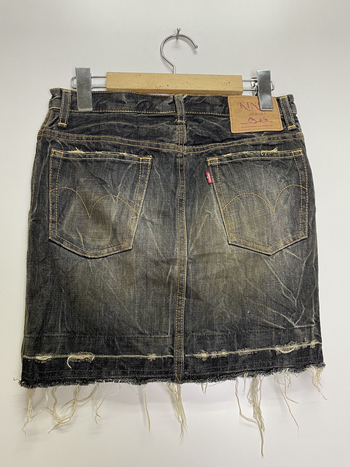 Hysteric Glamour Vintage Hysteric Glamour mini skirt distress denim Size 28" / US 6 / IT 42 - 3 Thumbnail